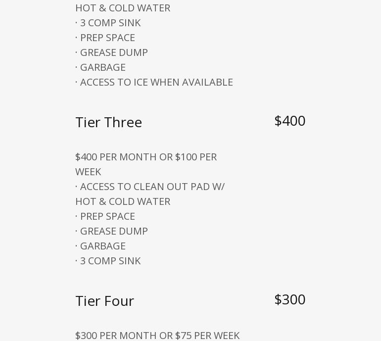 The Food Factory Menu