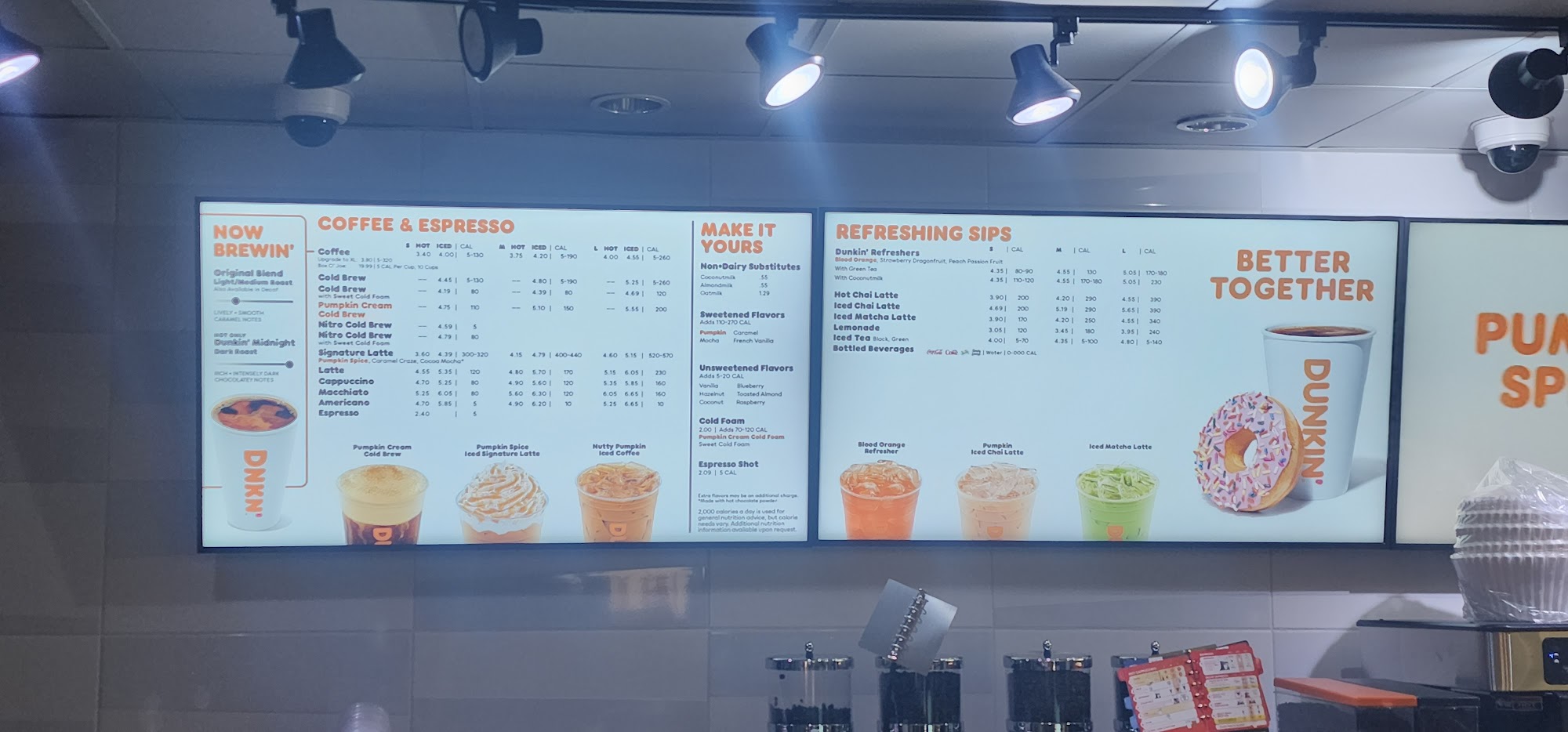 Dunkin' Express Menu