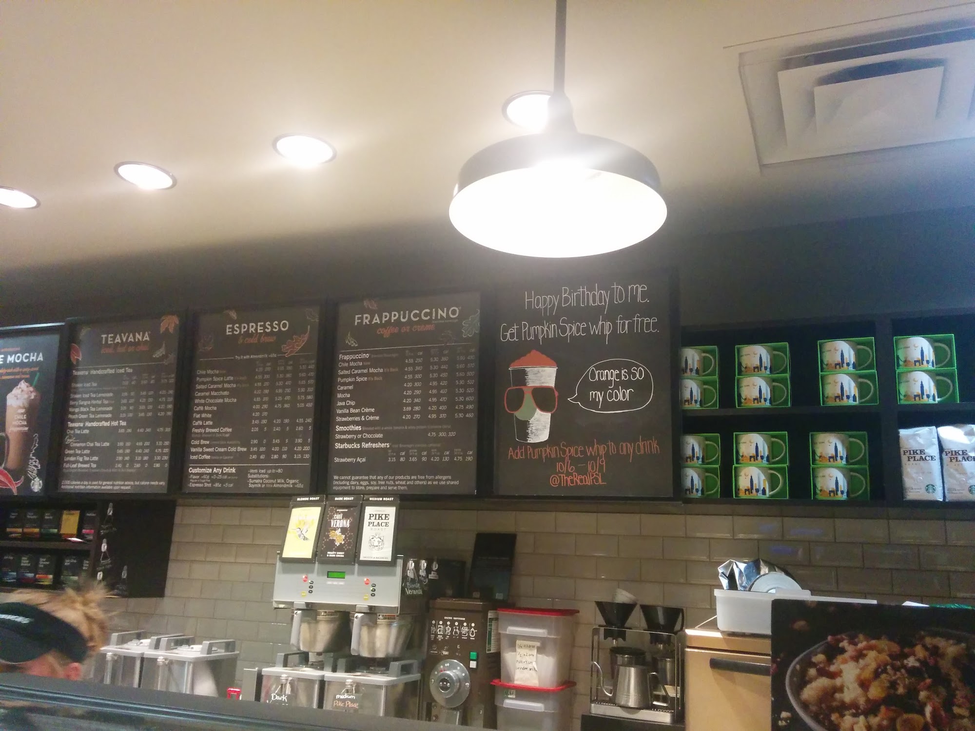 Starbucks Menu