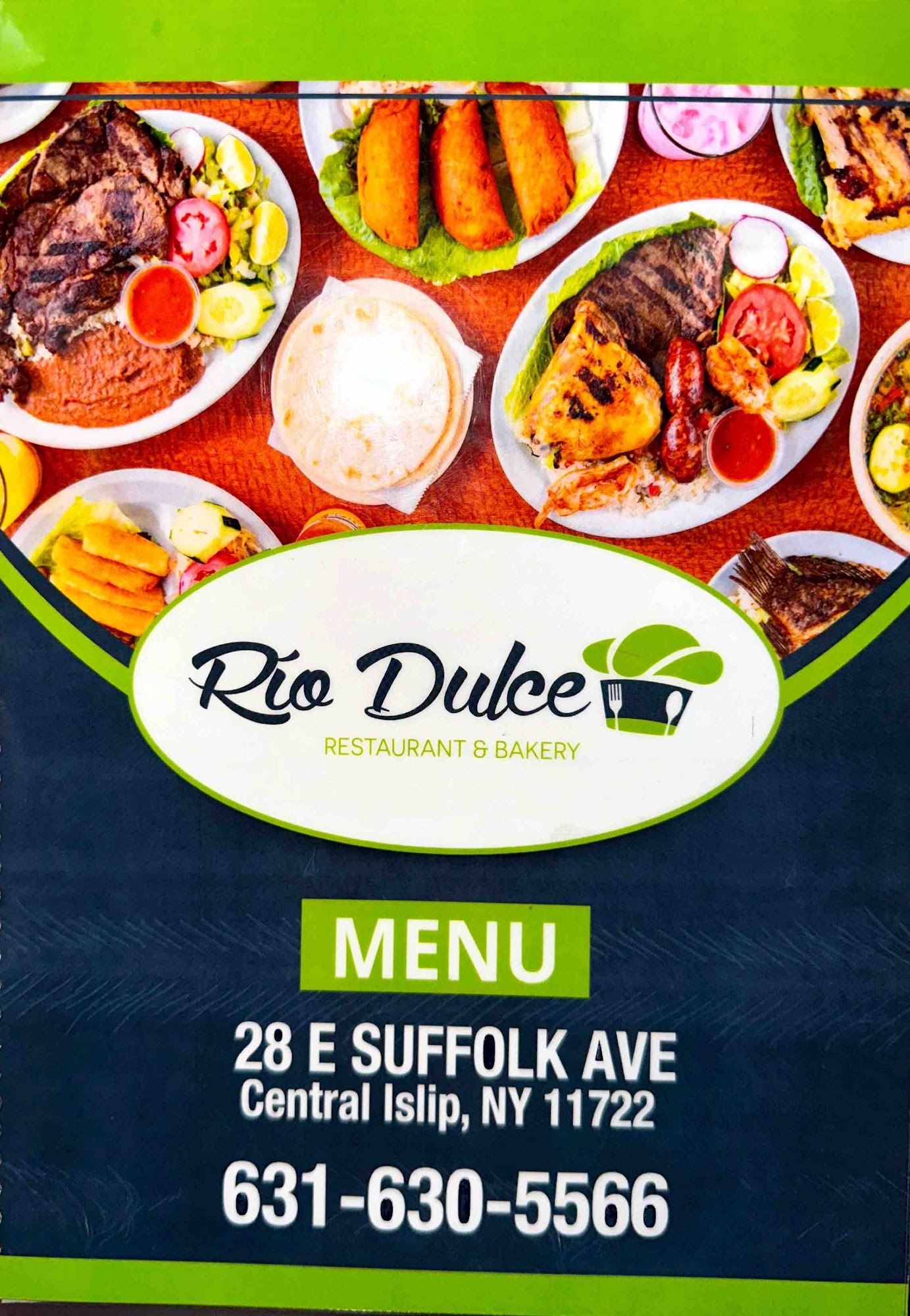 Rio Dulce Restaurant Menu
