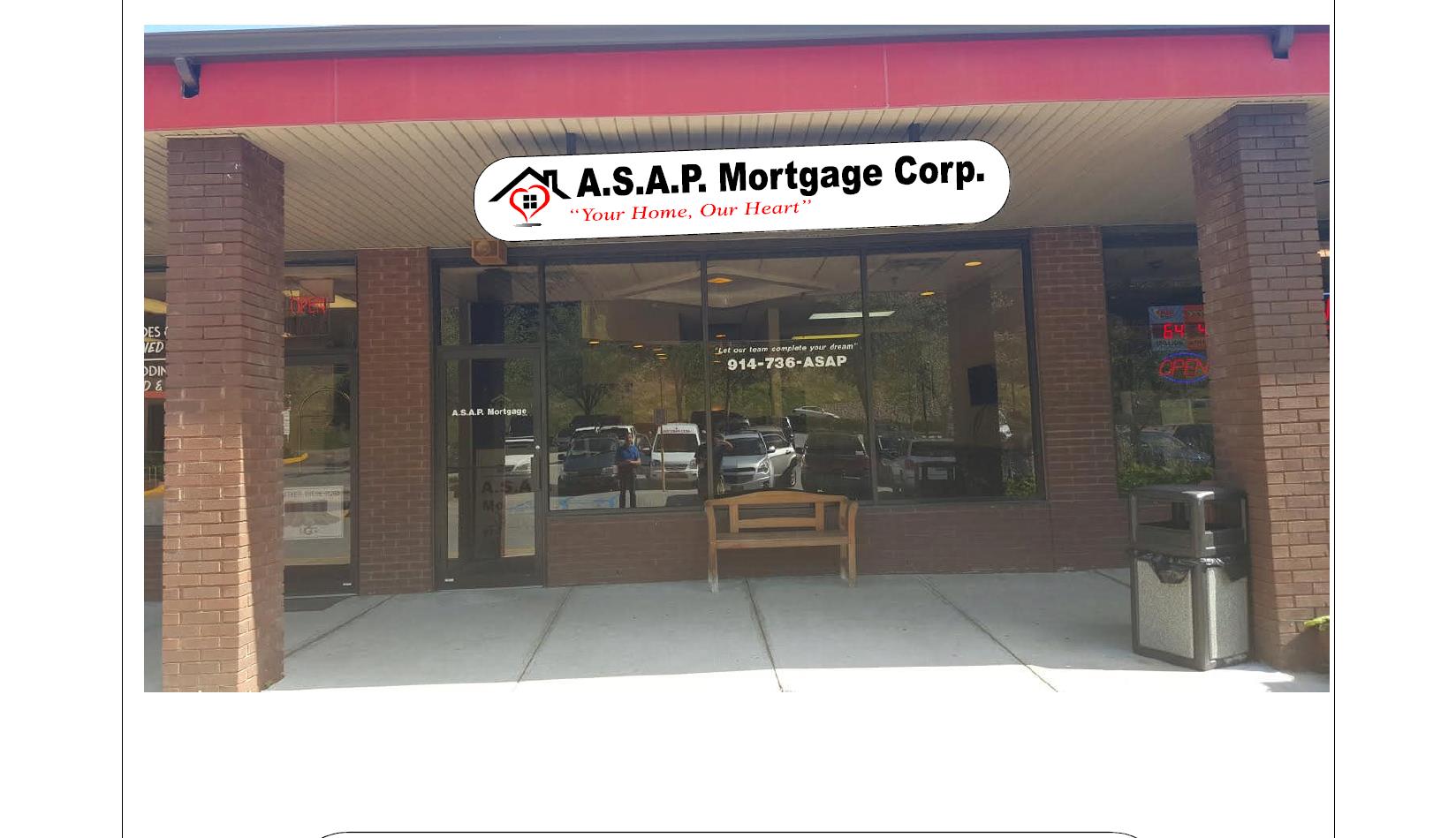 A.S.A.P. Mortgage Corp. 3565 Crompond Rd, Cortlandt New York 10567