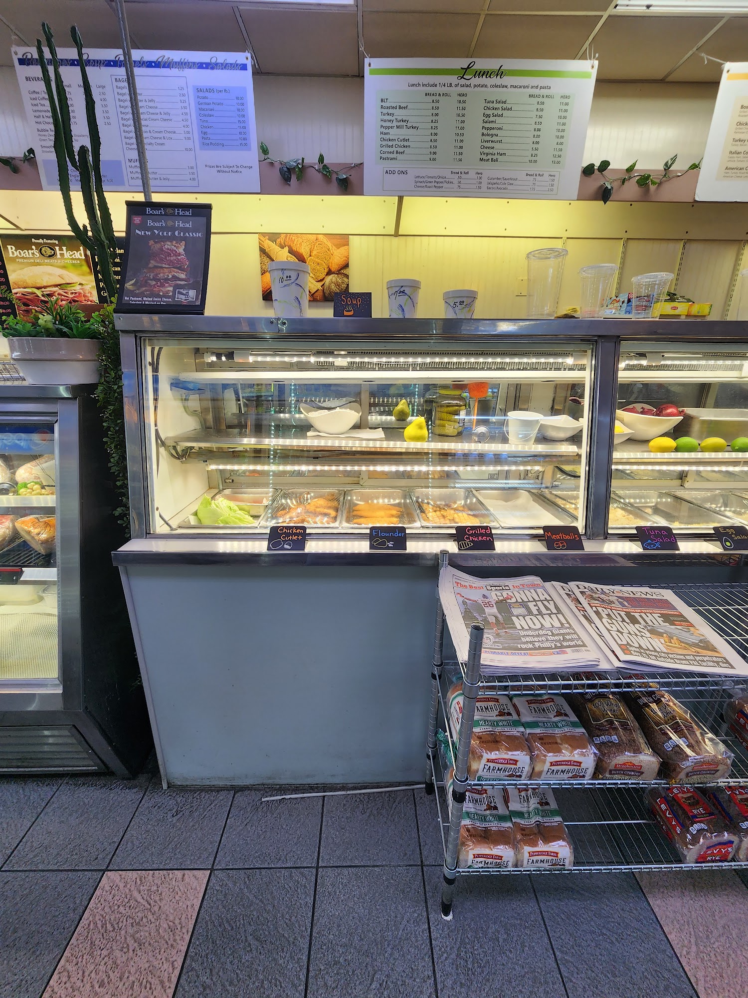 Larkfield Plaza Delicatessen Menu