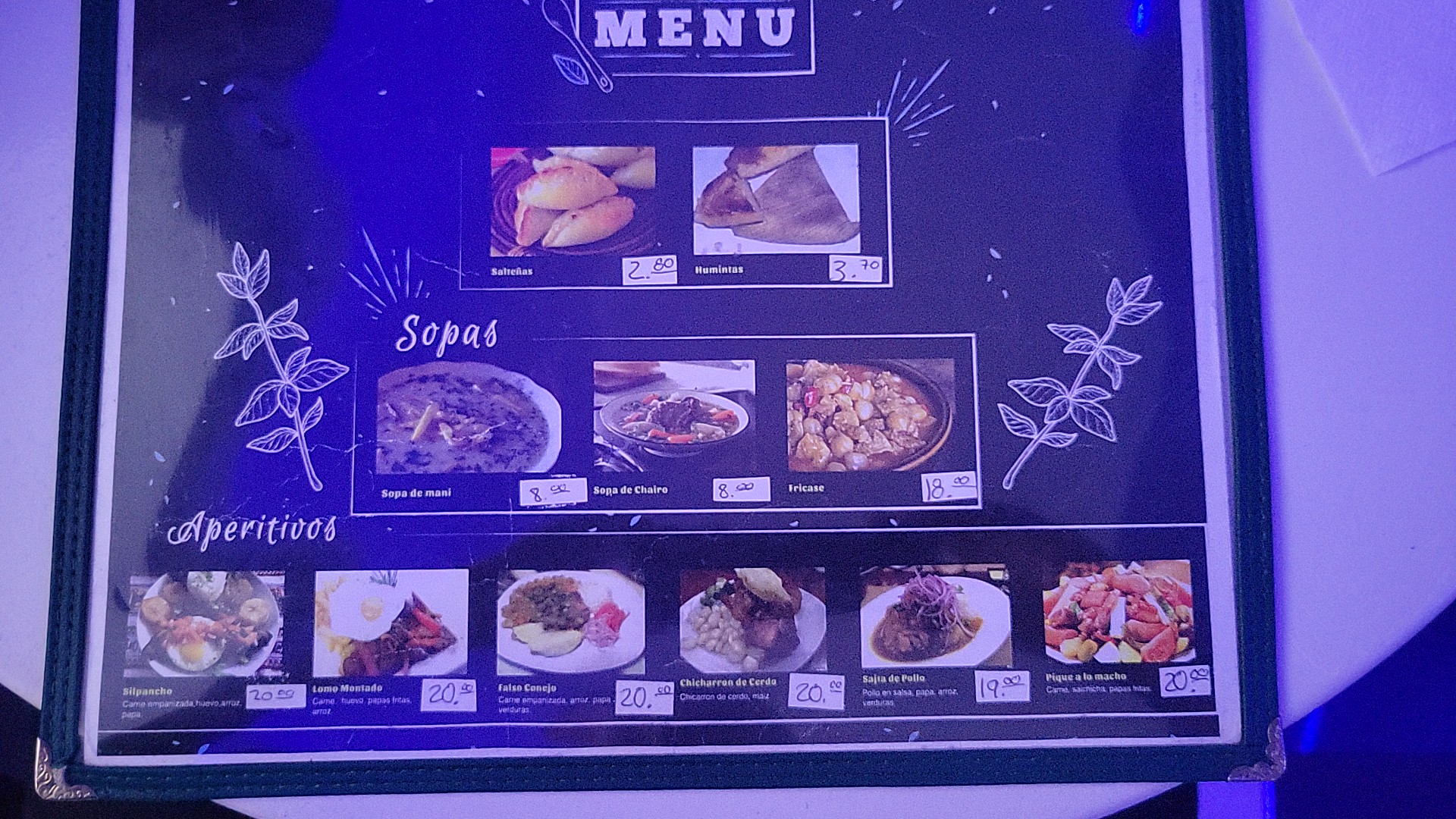 Kabu Bar Lounge Menu