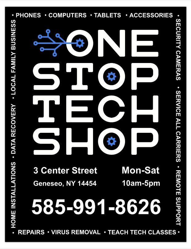 One Stop Tech Shop 3 Center St, Geneseo New York 14454