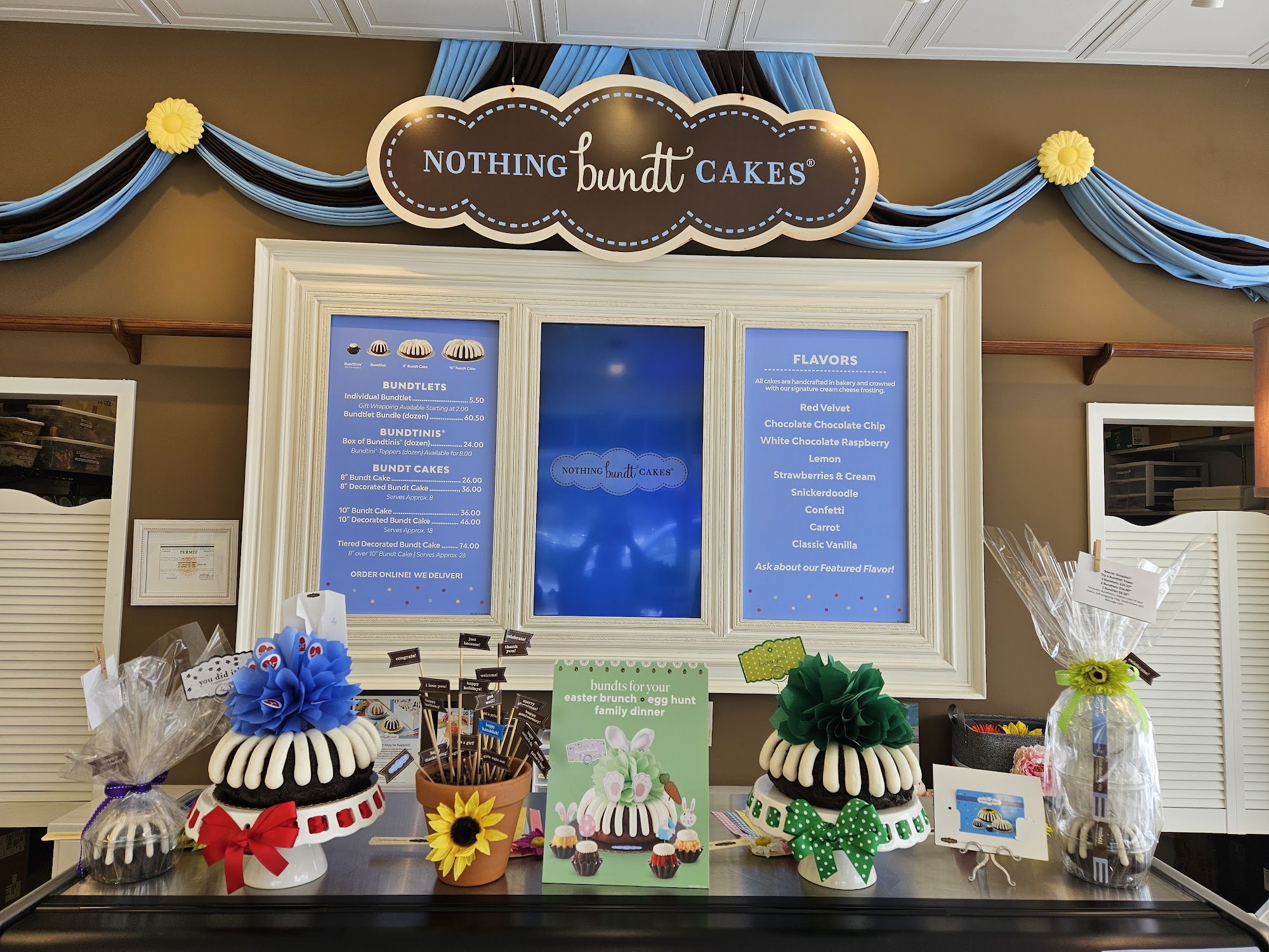 Nothing Bundt Cakes Menu
