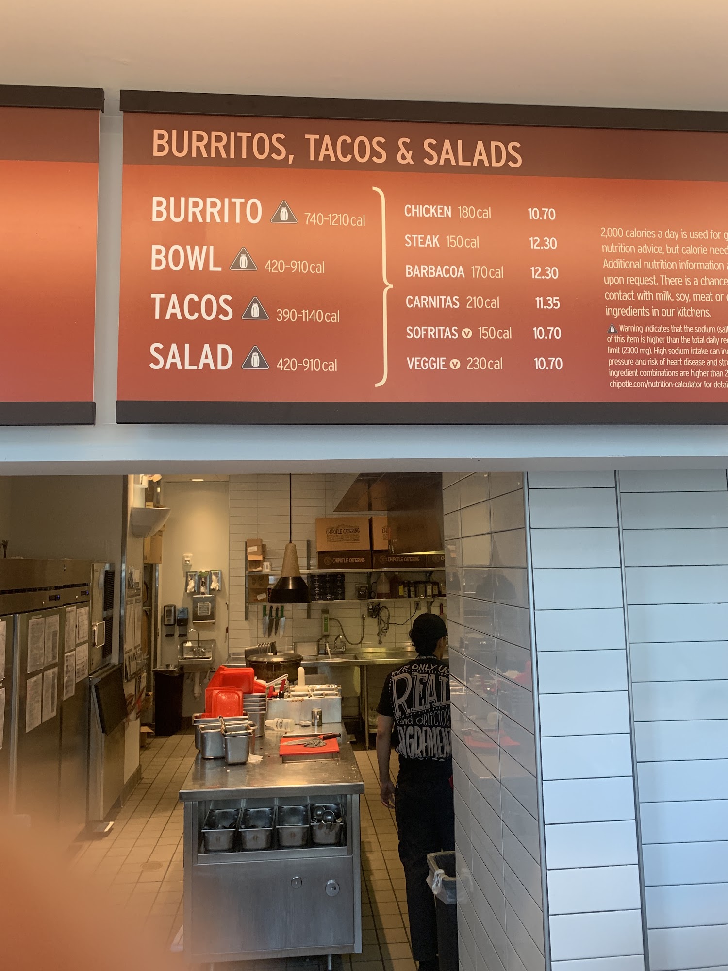 Chipotle Mexican Grill Menu