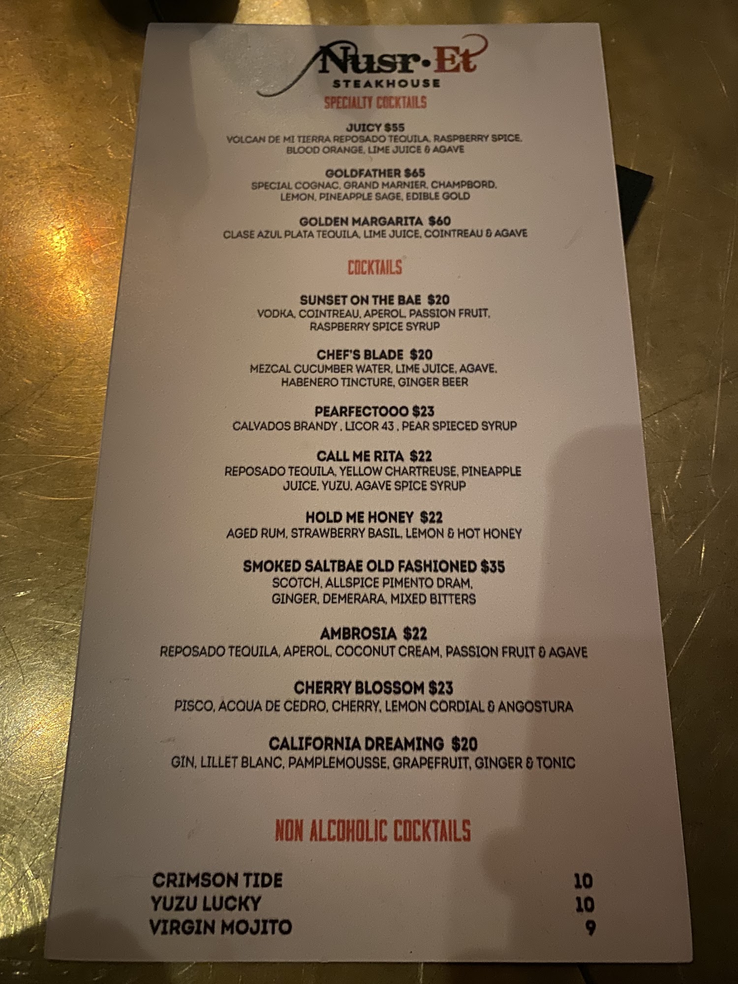ristorante nusr et new york