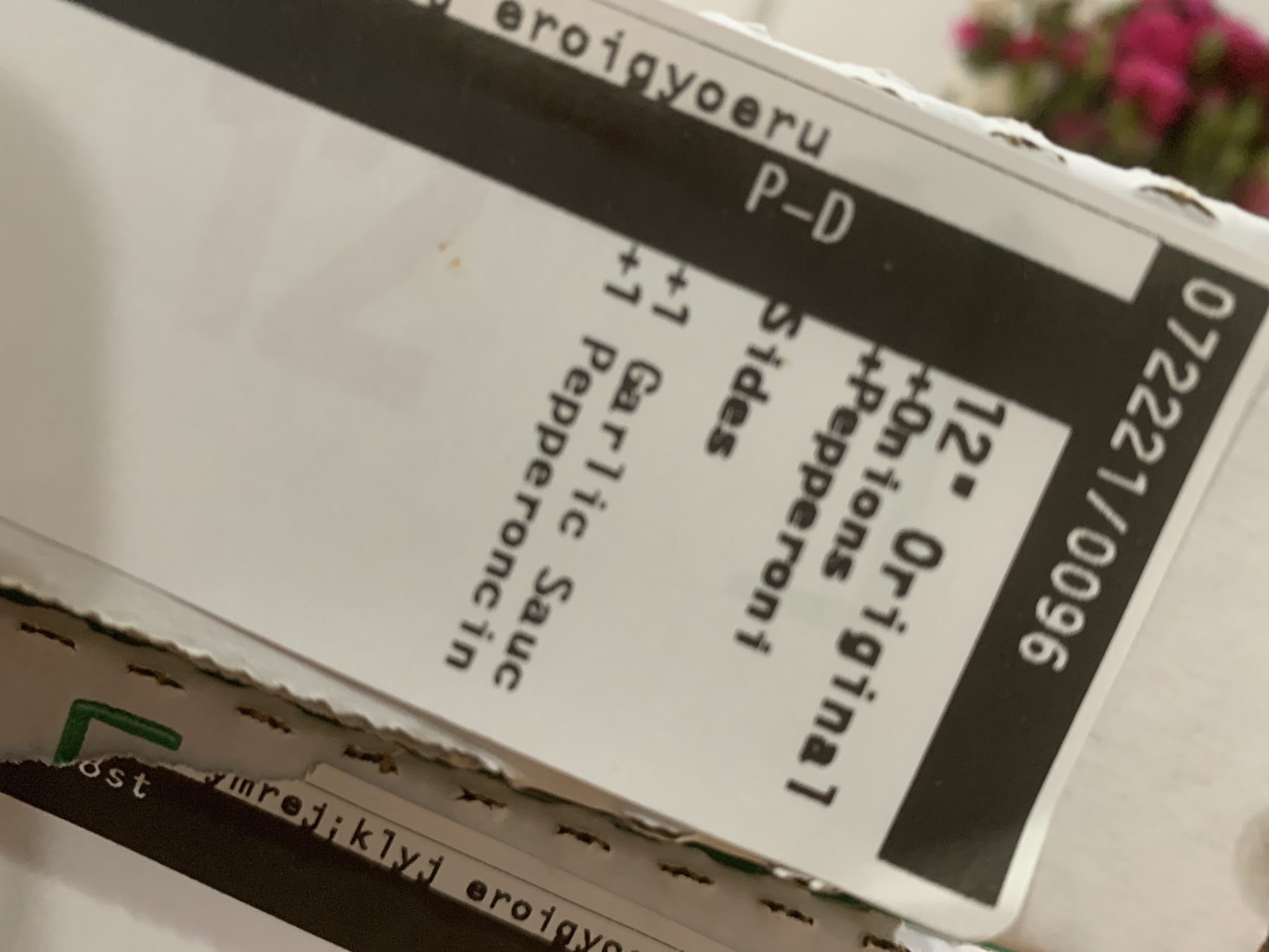 Papa Johns Pizza Menu