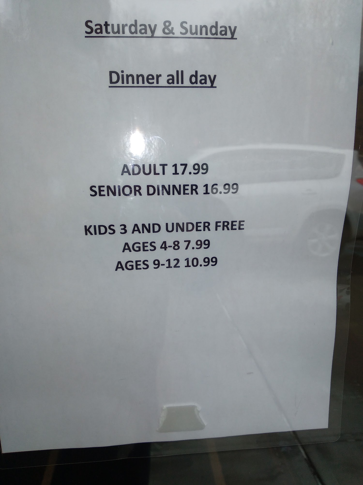 International Buffet & Grill Menu