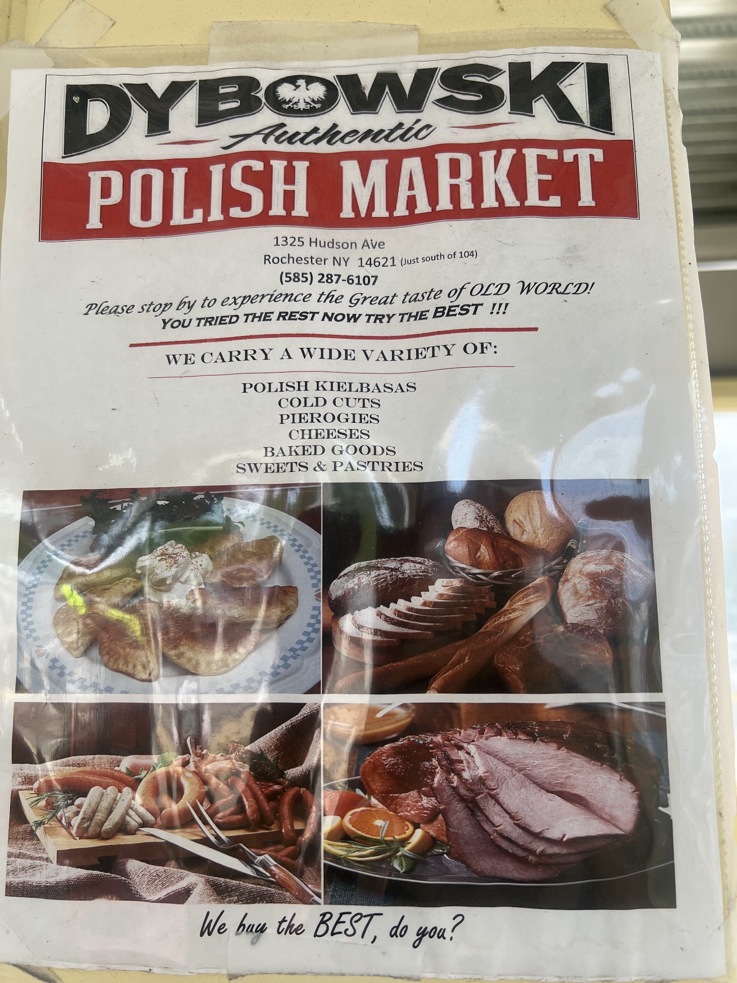 Cherrys European Menu