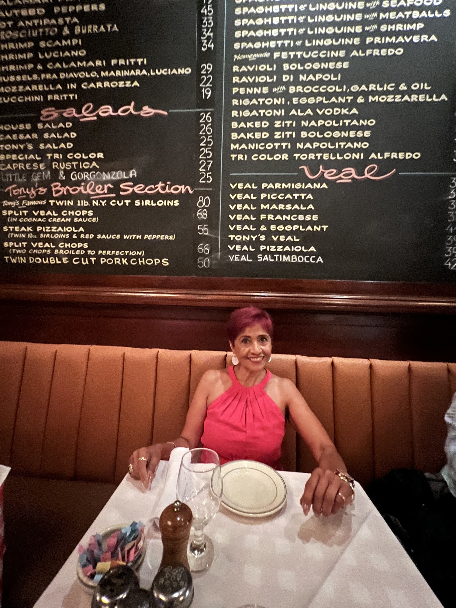 Antony's Restaurant Menu