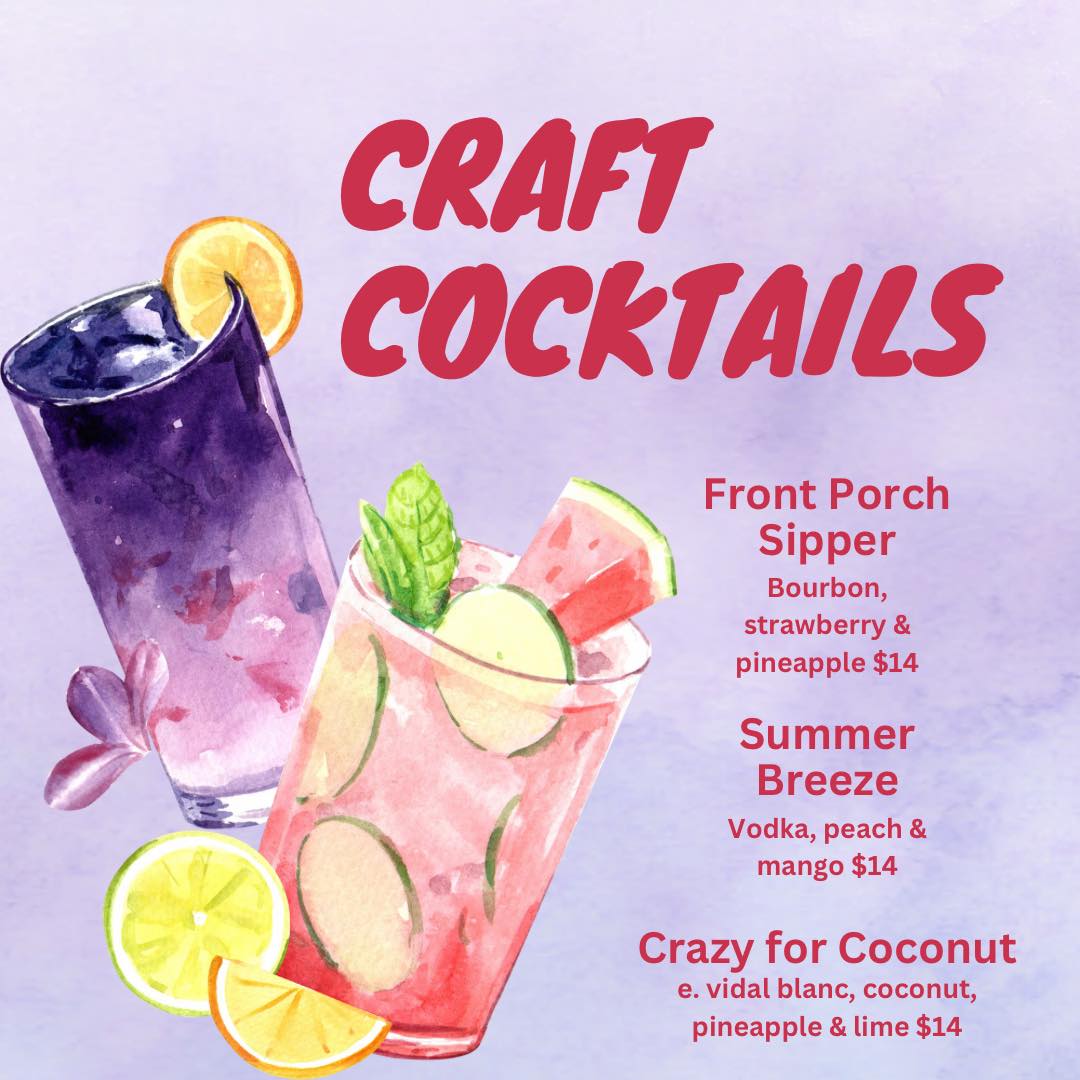 Clearview Vineyard Menu