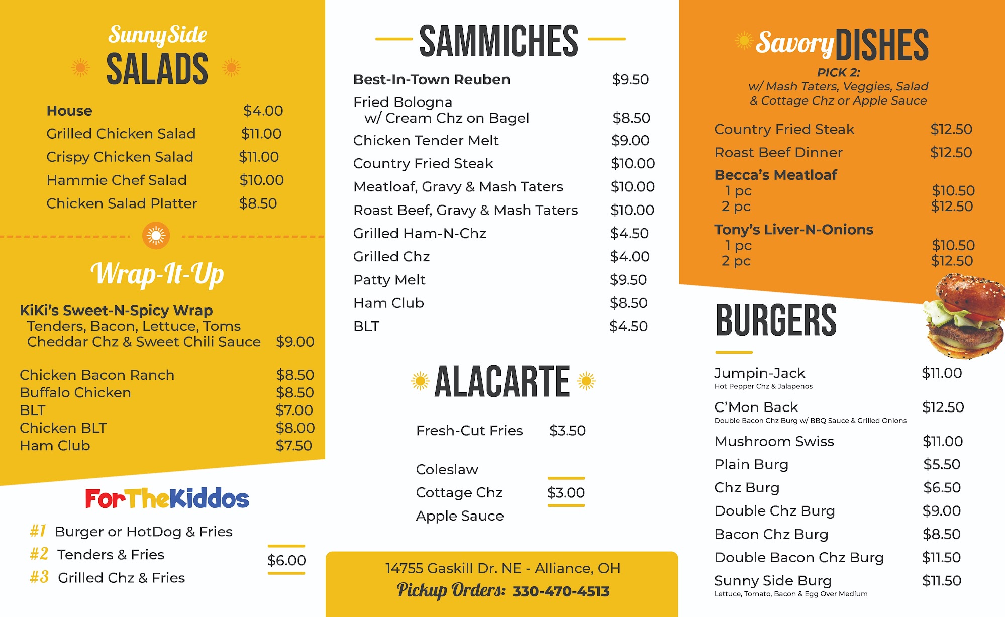 SunnySide Cafe, Alliance Menu, Reviews (22), Photos (14) Restaurantji