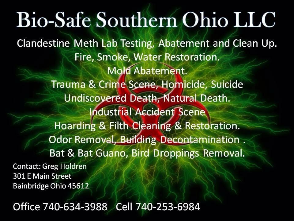 Bio Safe Southern Ohio LLC 301 E Main St, Bainbridge Ohio 45612
