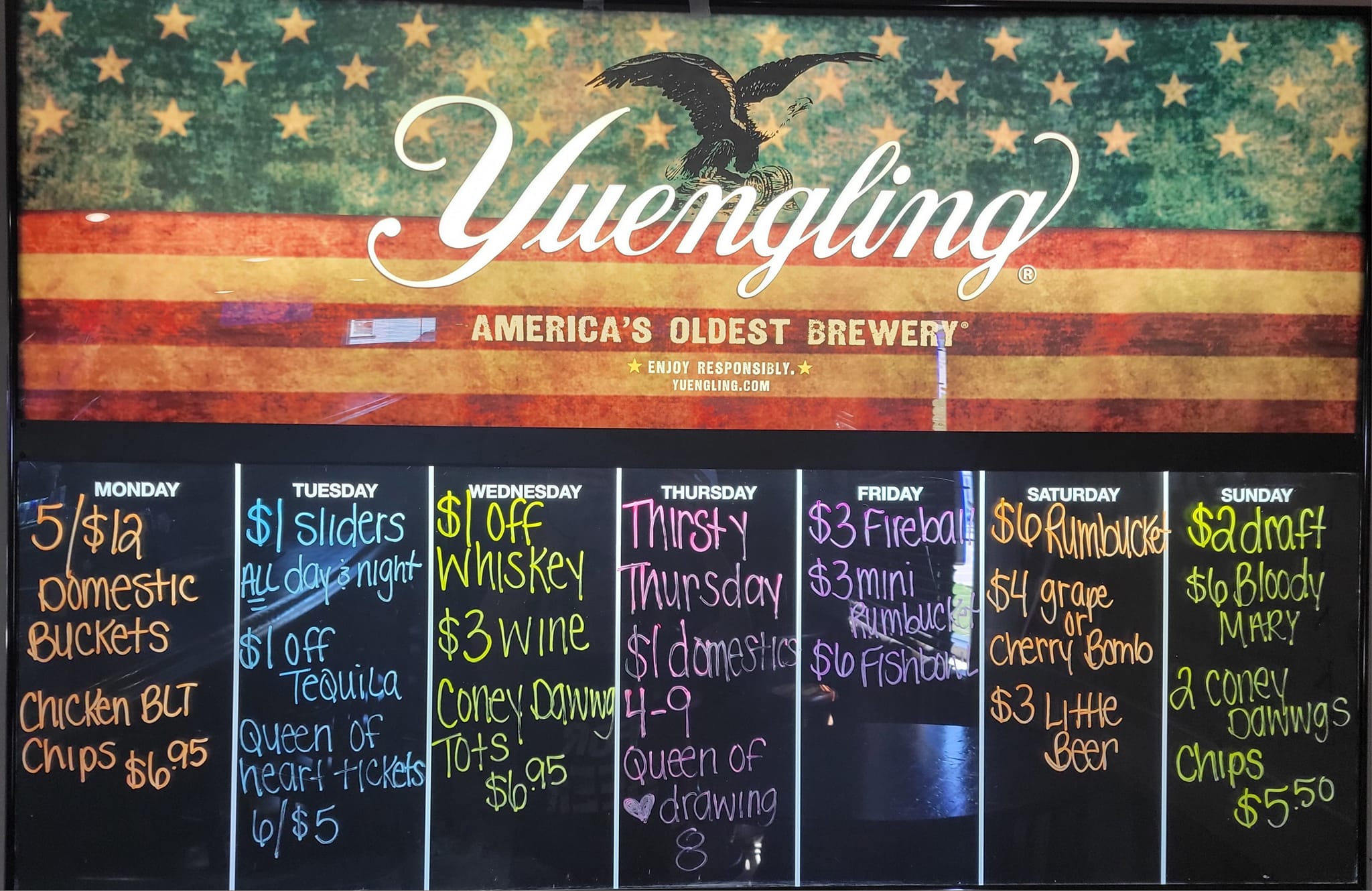 Barrel Bar & Burgers Menu