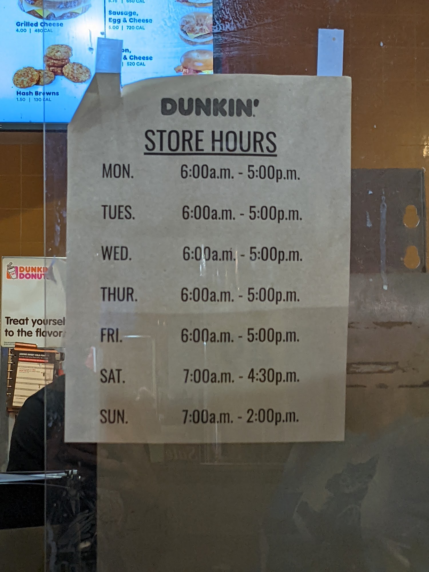 Dunkin' Menu