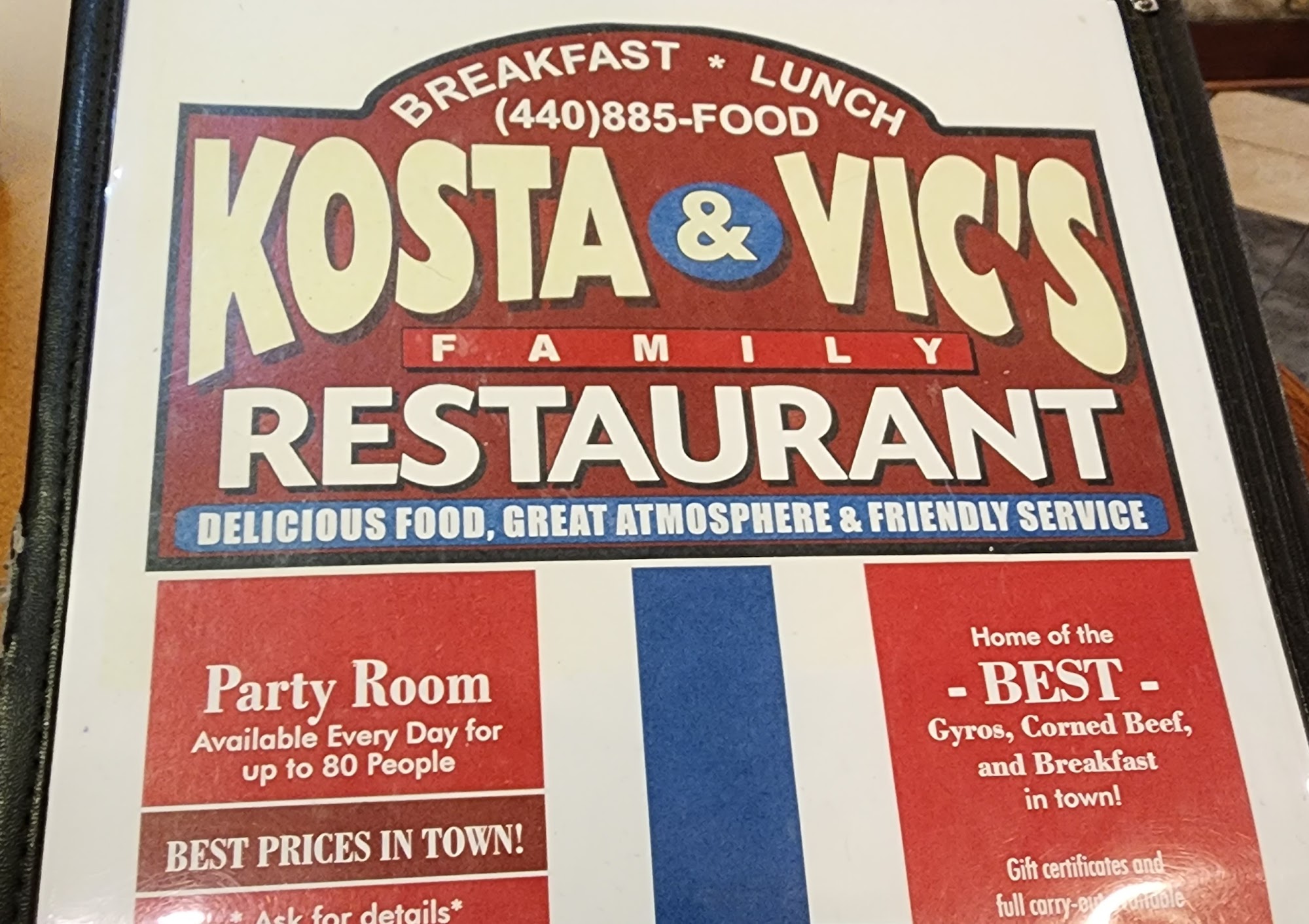 Kosta & Vic's Family Restaurant 10300 W Sprague Rd, Cleveland, OH 44130