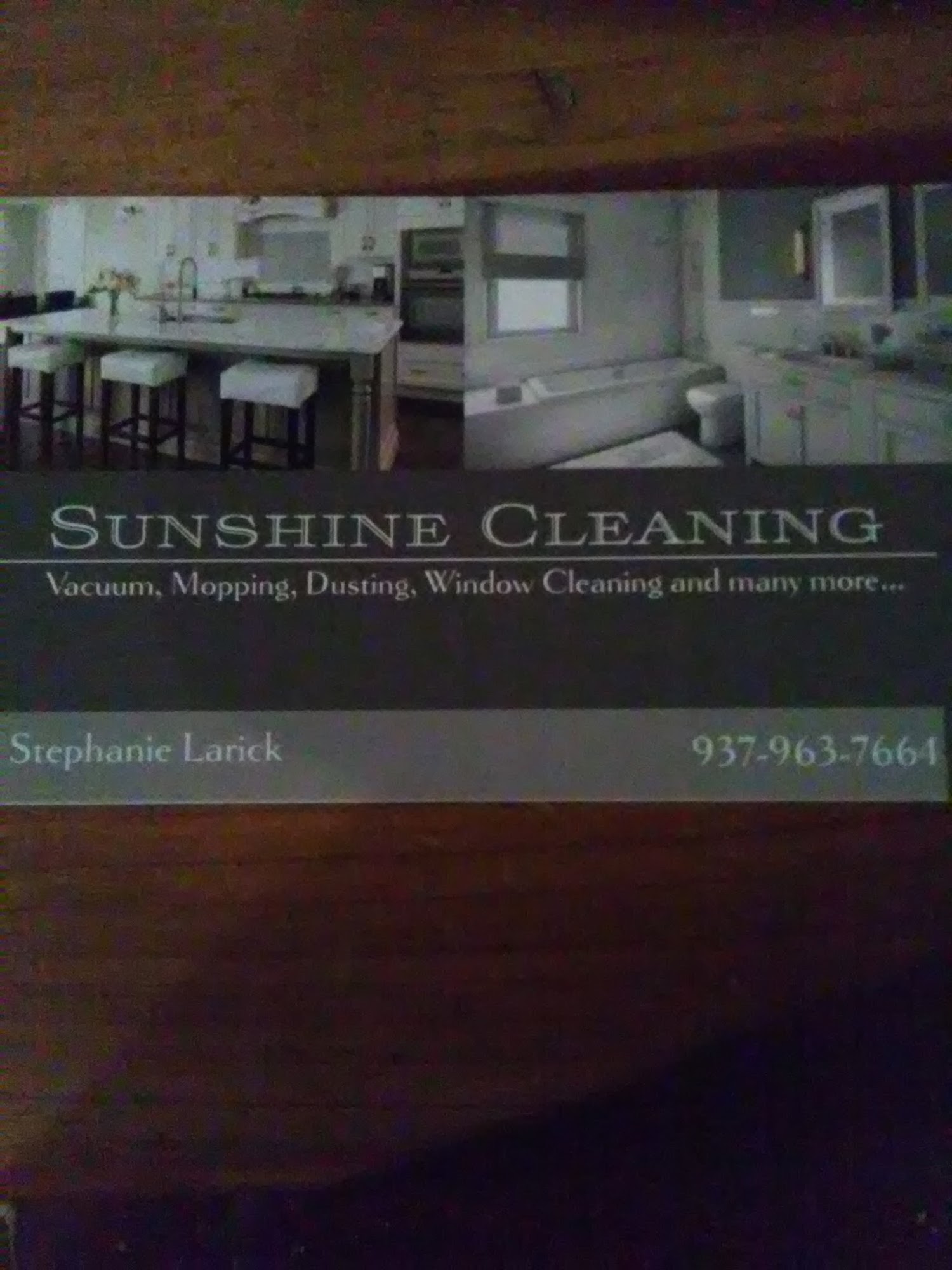 Sunshine, cleaning