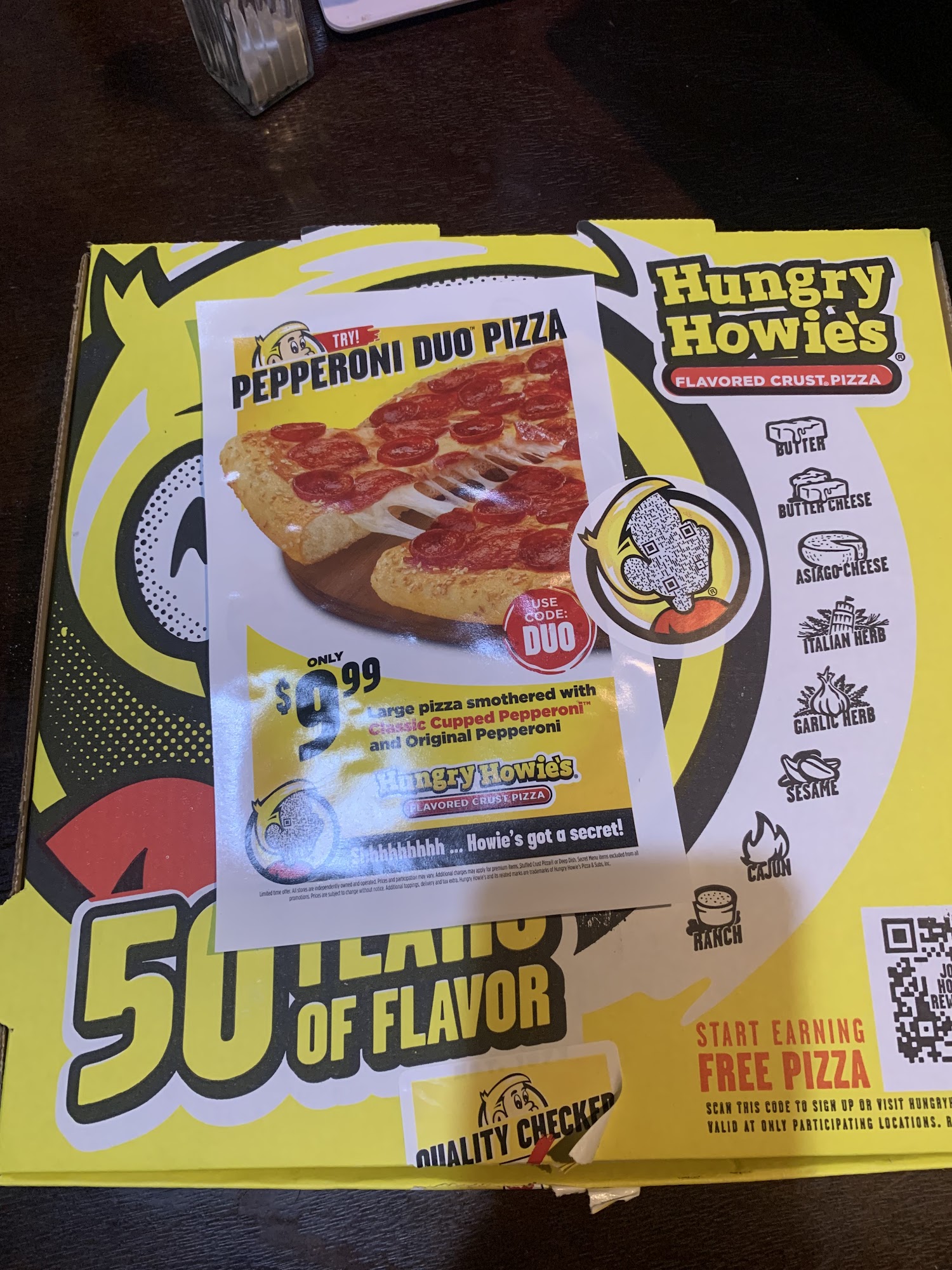 Hungry Howie's Pizza Menu