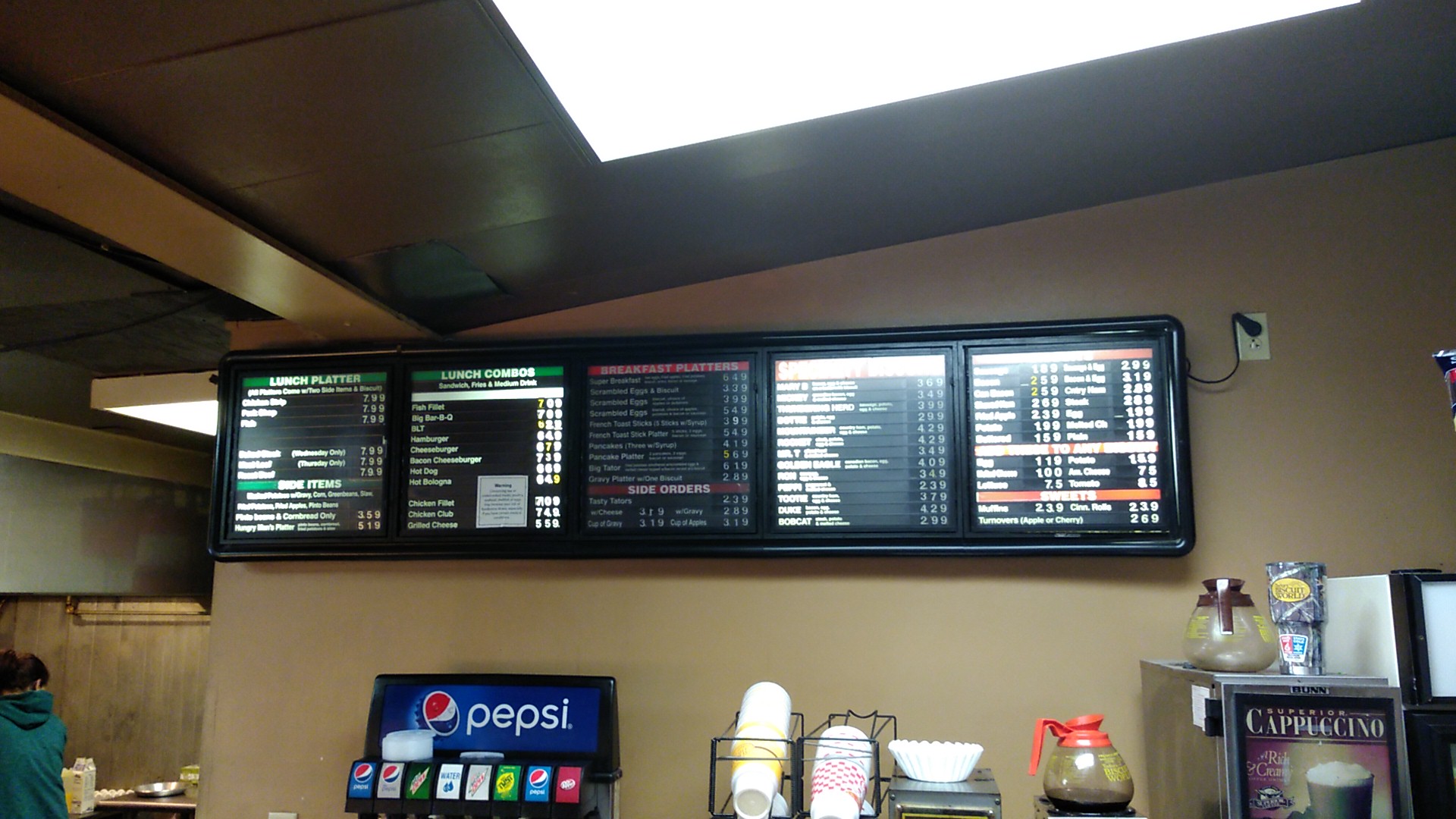 Tudor's Biscuit World Menu