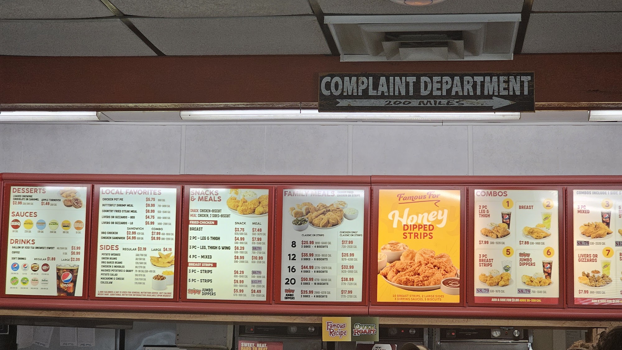 Lee's Famous Recipe Chicken Menu