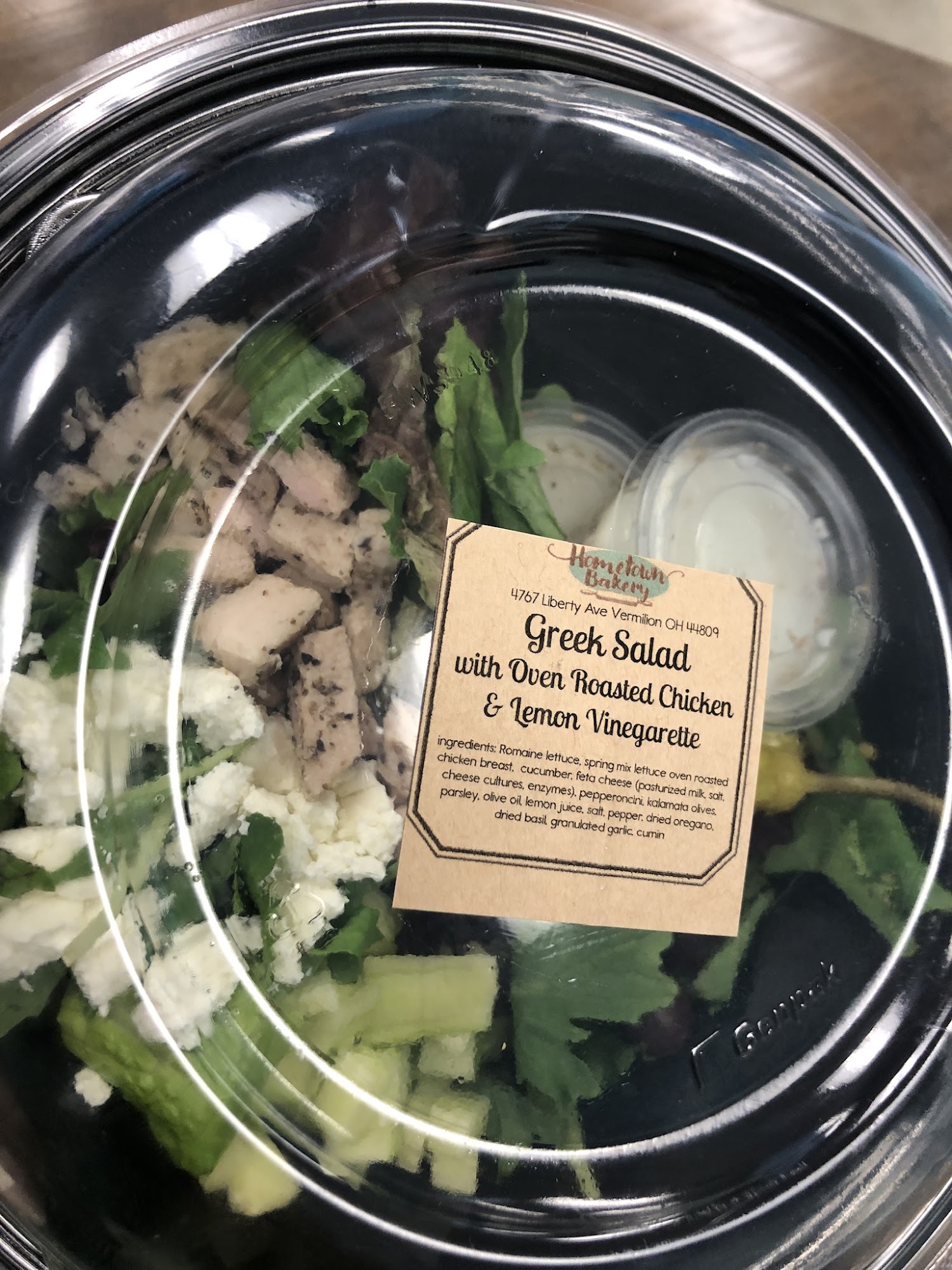 Hometown Bakery Menu