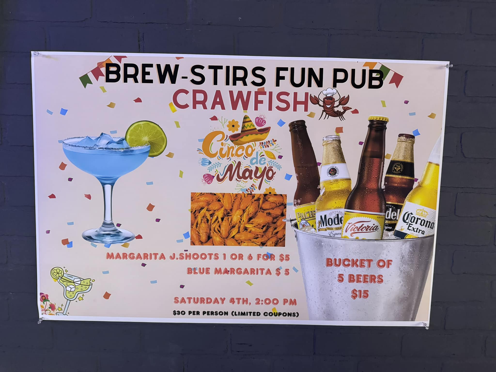 Brew-Stirs Fun Pub Menu
