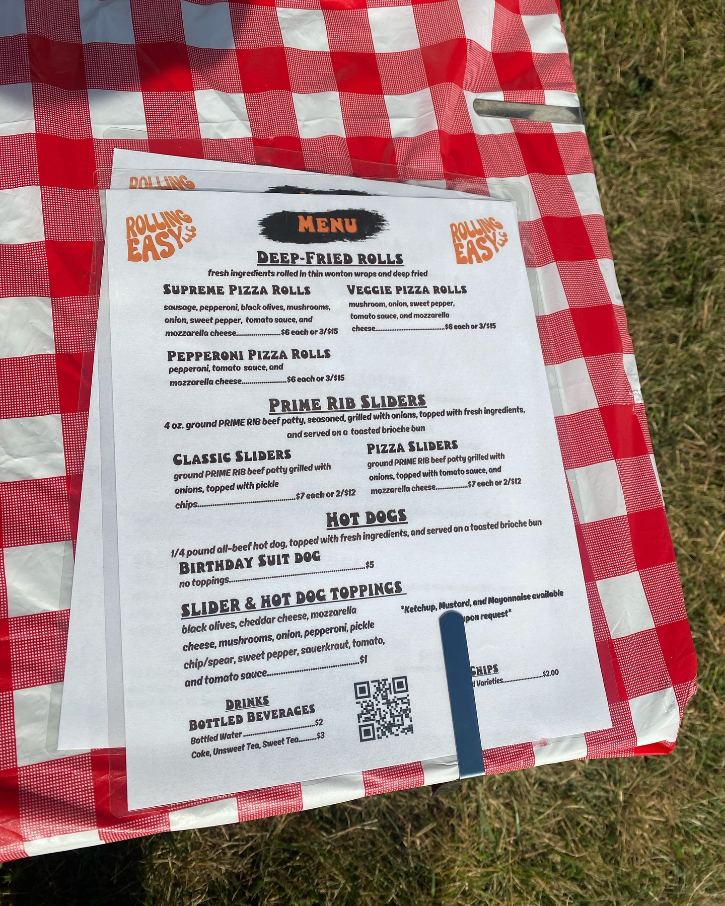 Caesar Creek Vineyards LLC Menu