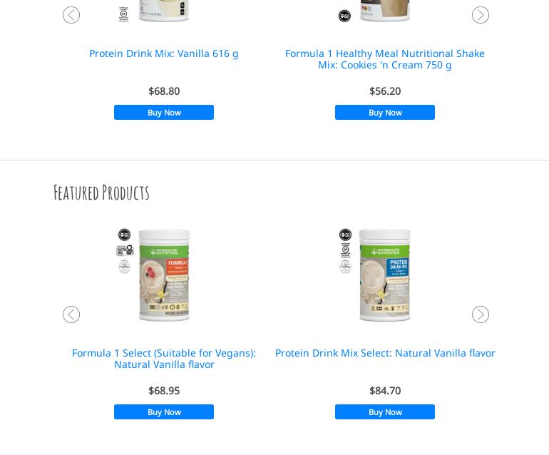 West Side Nutrition Menu