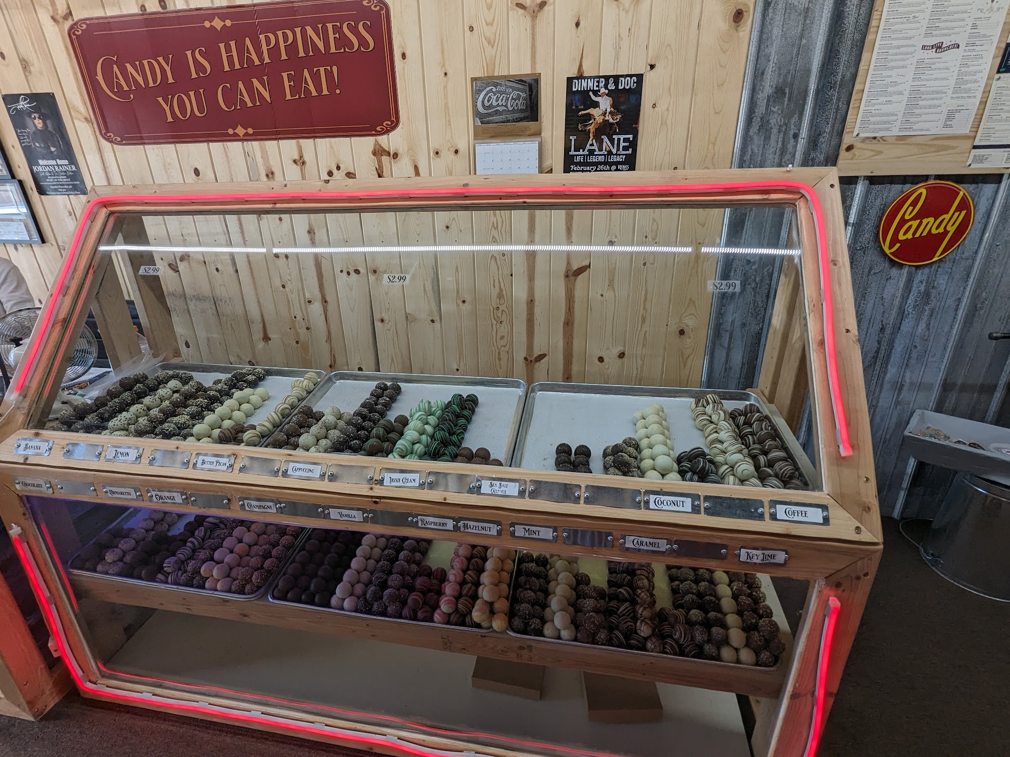 Buffalo Nickel Vintage Candies Menu