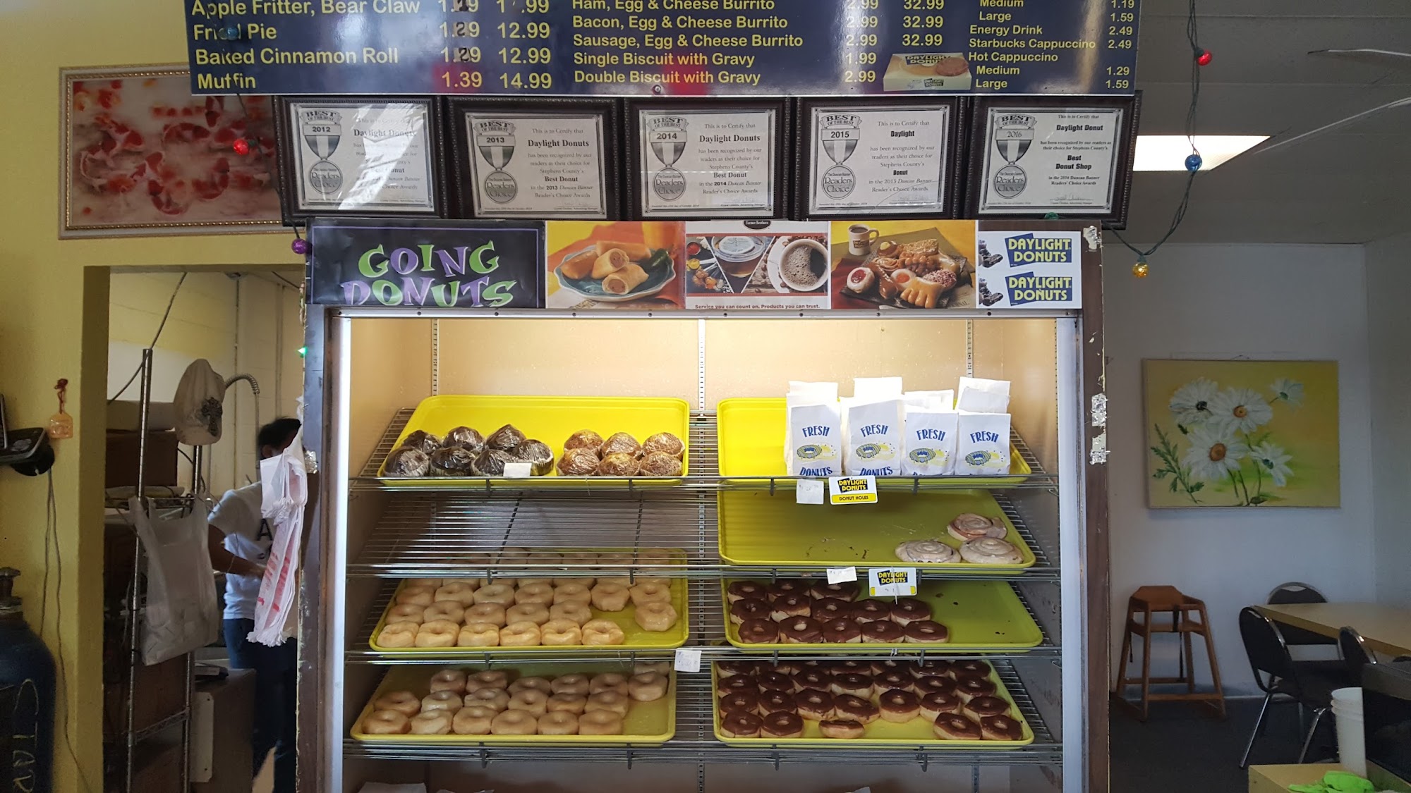 Daylight Donuts Menu