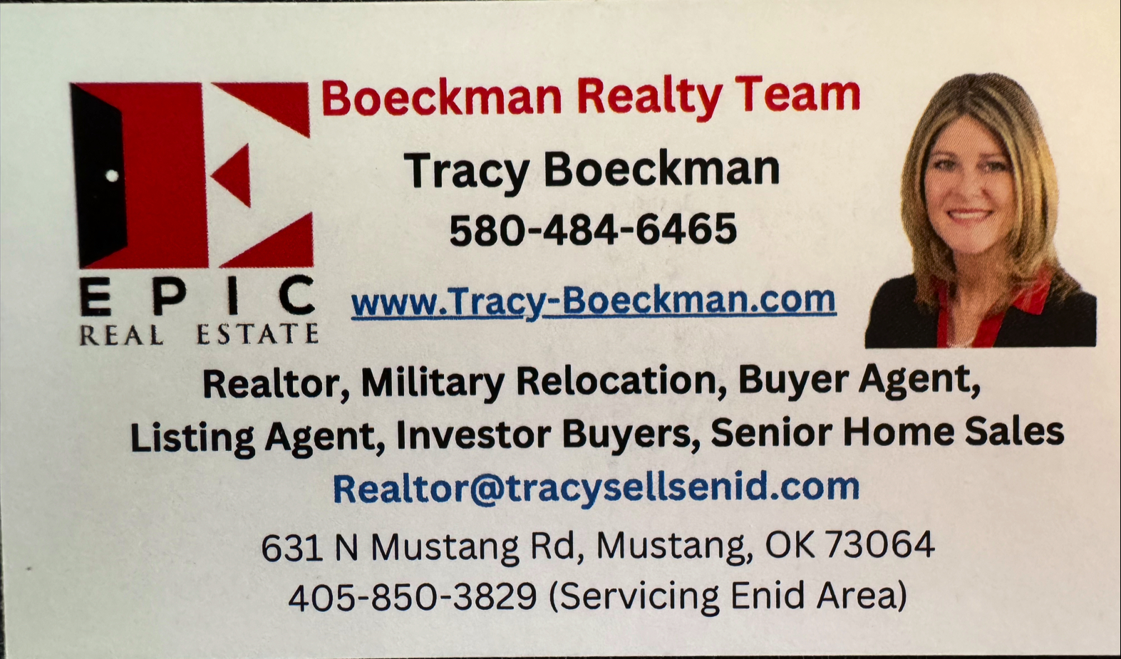 Boeckman Realty Team, Tracy Boeckman, of EPIC Real Estate