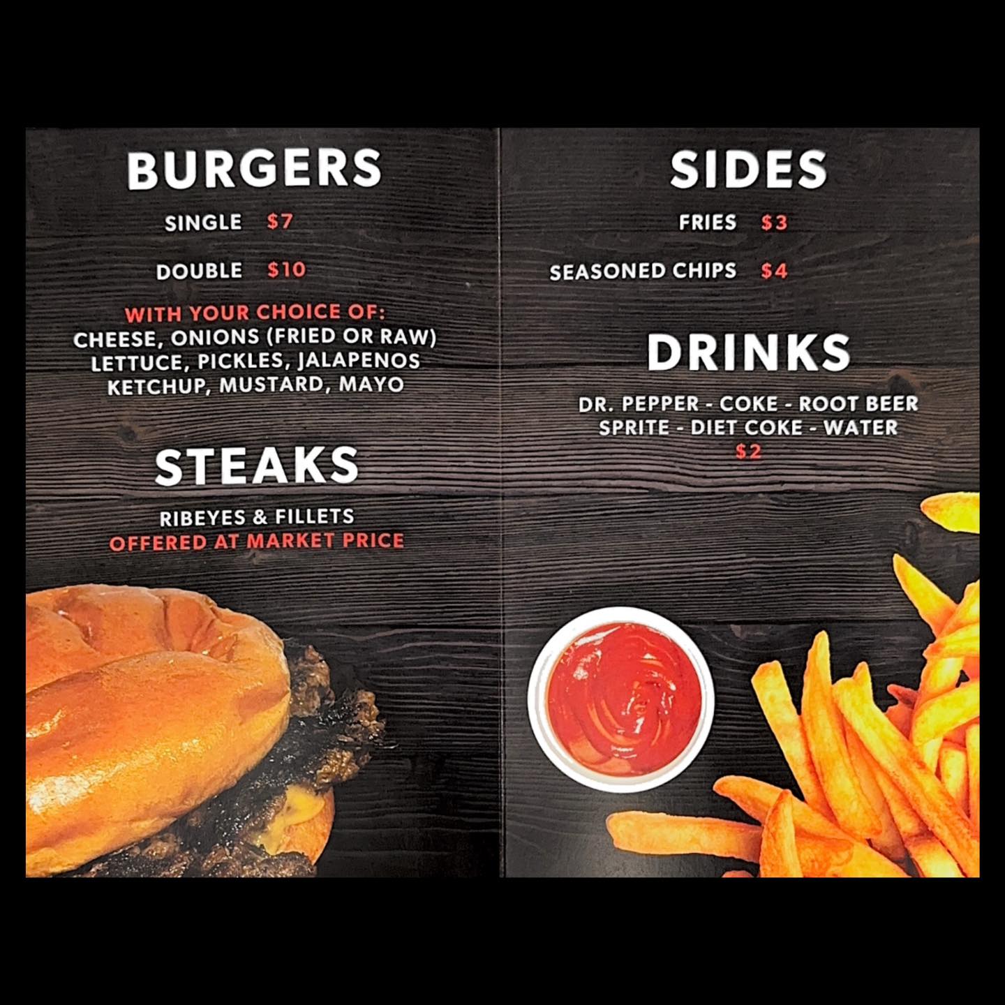 Burger Barn Menu