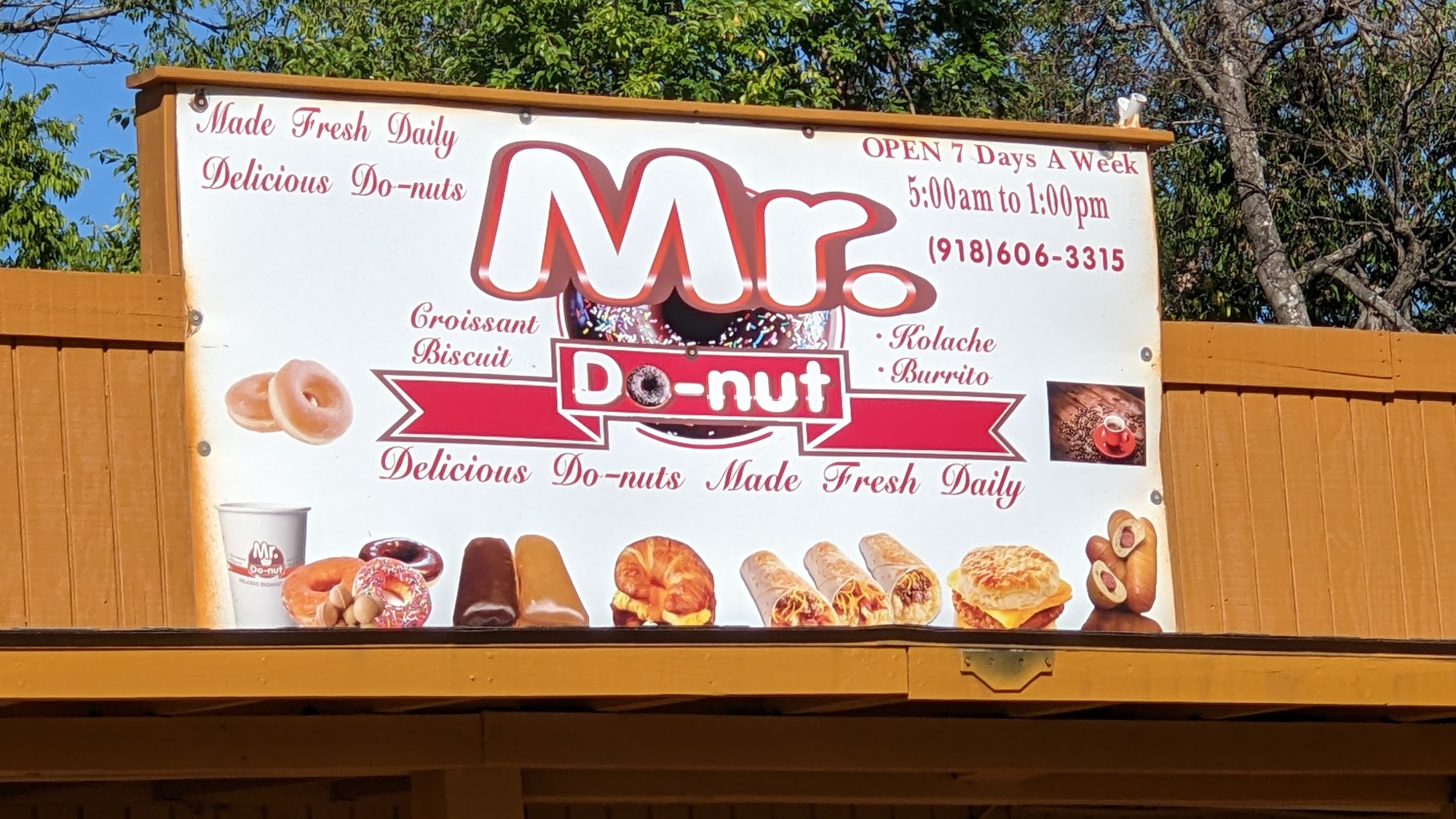 Mr. Doughnut Menu