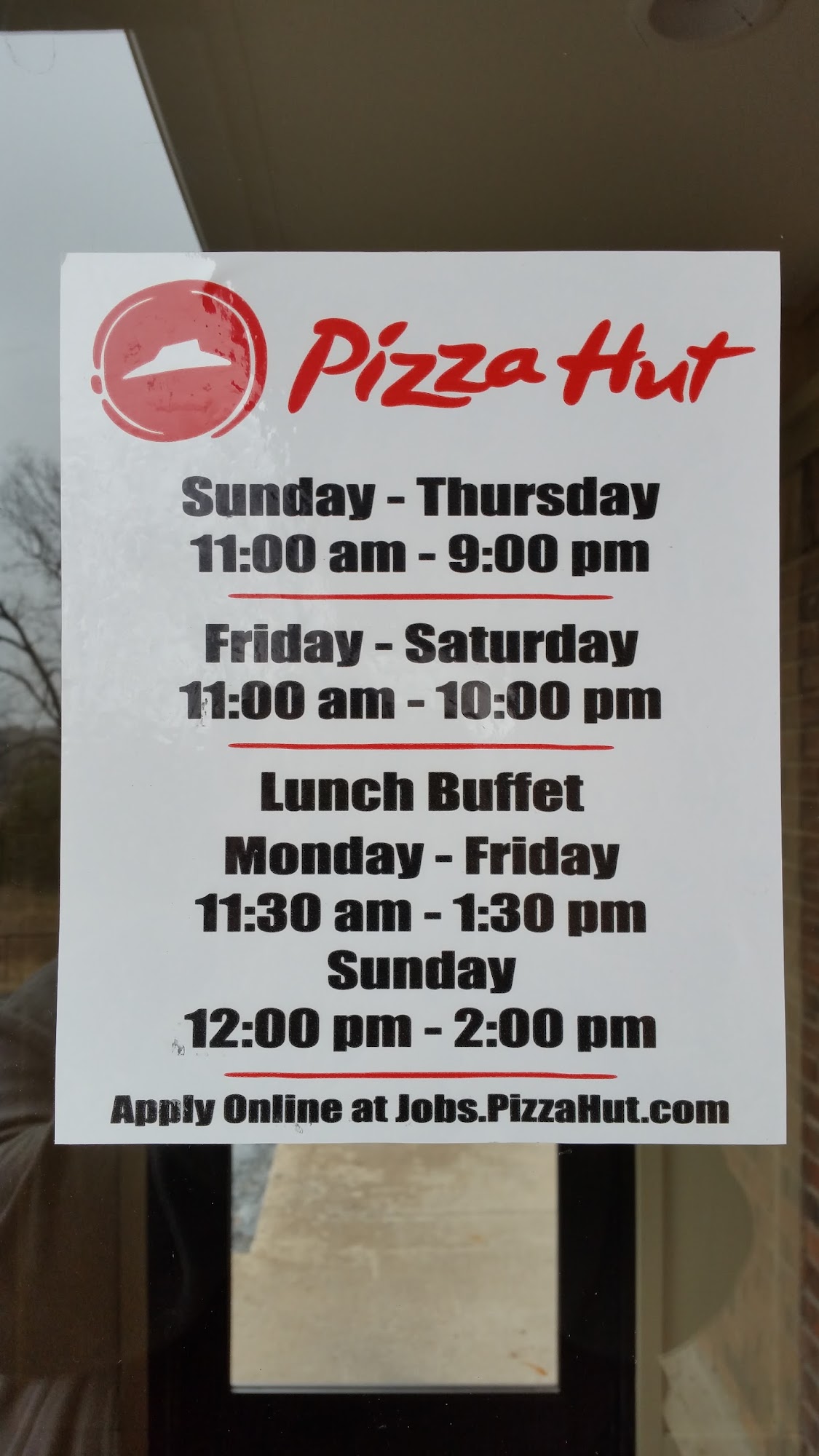 Pizza Hut Menu