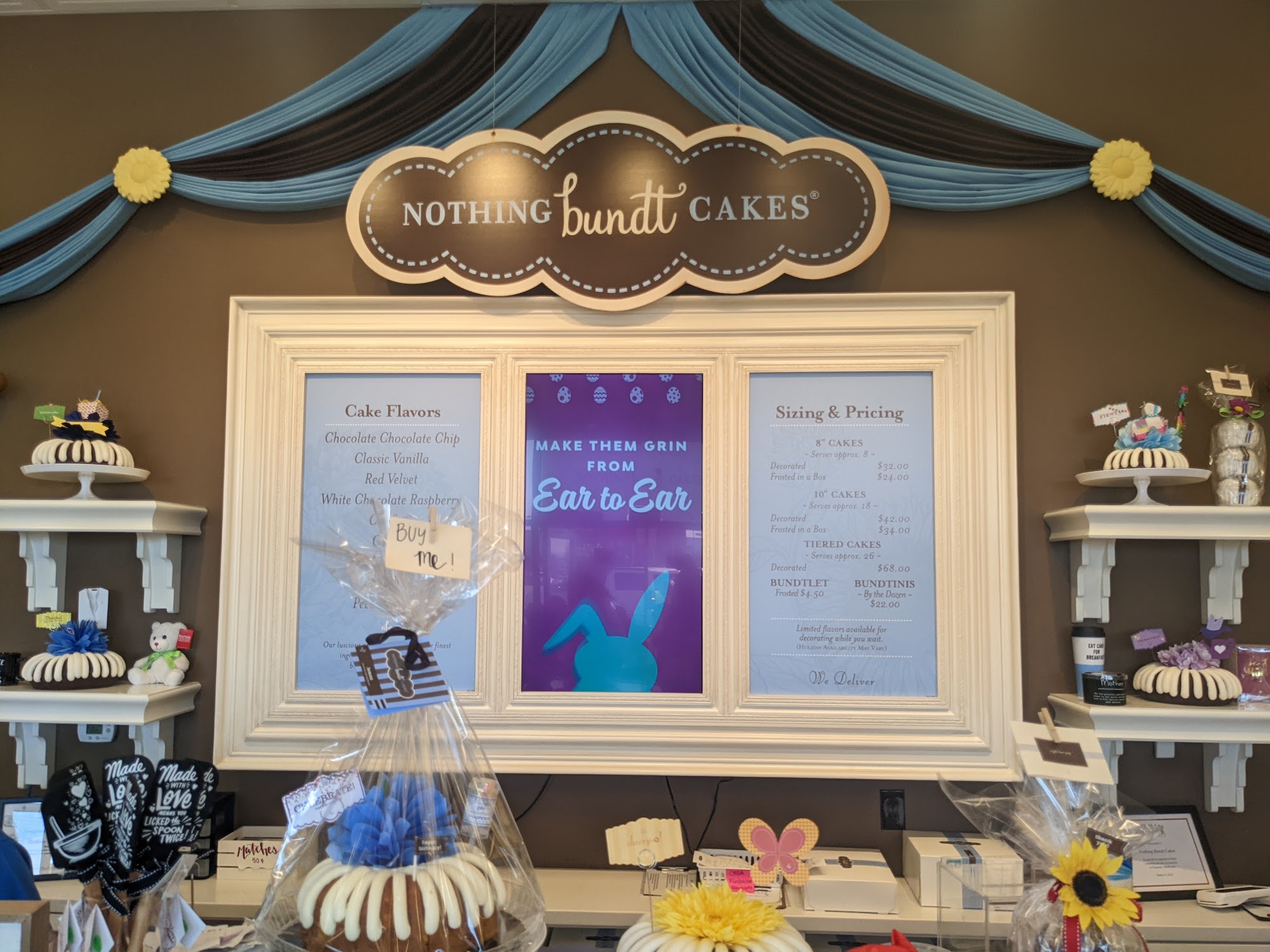Nothing Bundt Cakes Menu