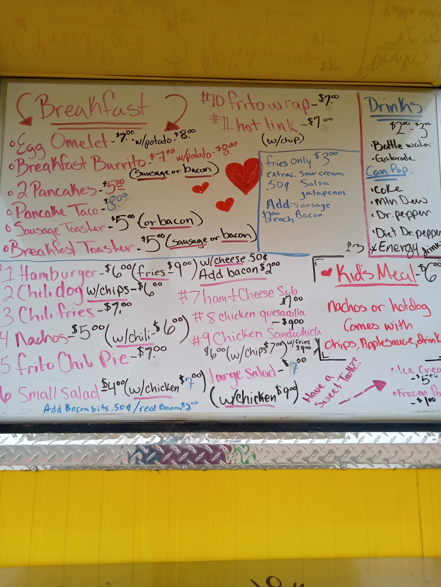 Coeta's Kitchen Menu