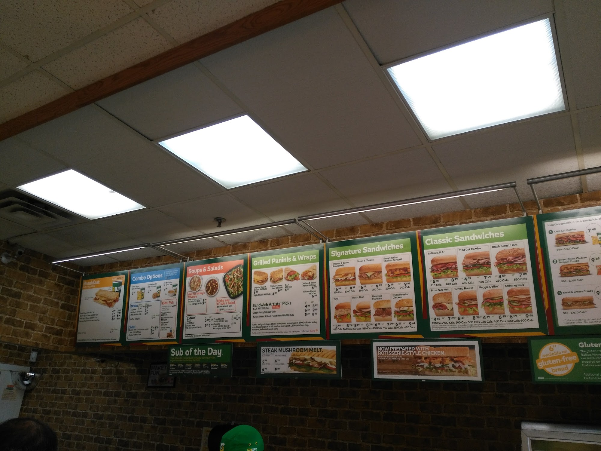 Subway Menu