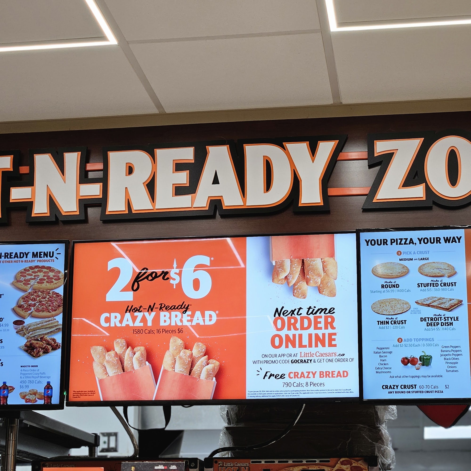 Little Caesars Pizza Menu