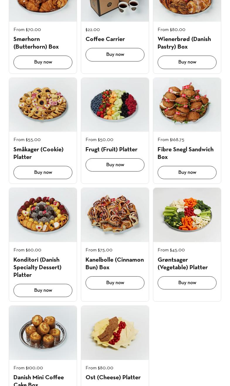 Danish Pastry House Menu