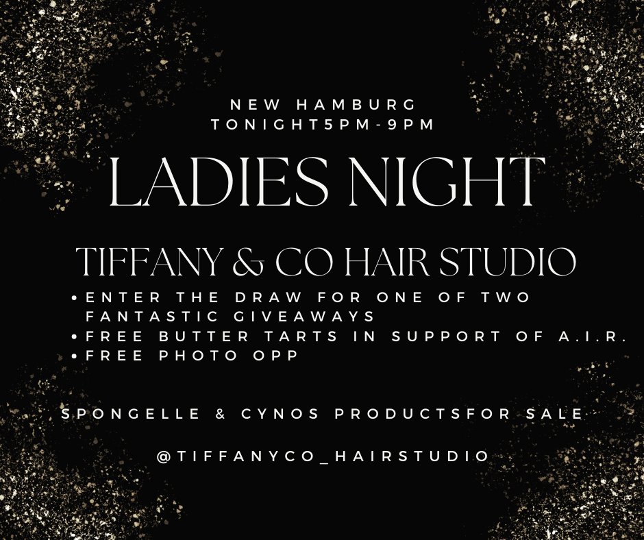 Tiffany & Co Hair Studio 82 Huron Street New Hamburg Wilmot, New Hamburg Ontario N3A 1J3