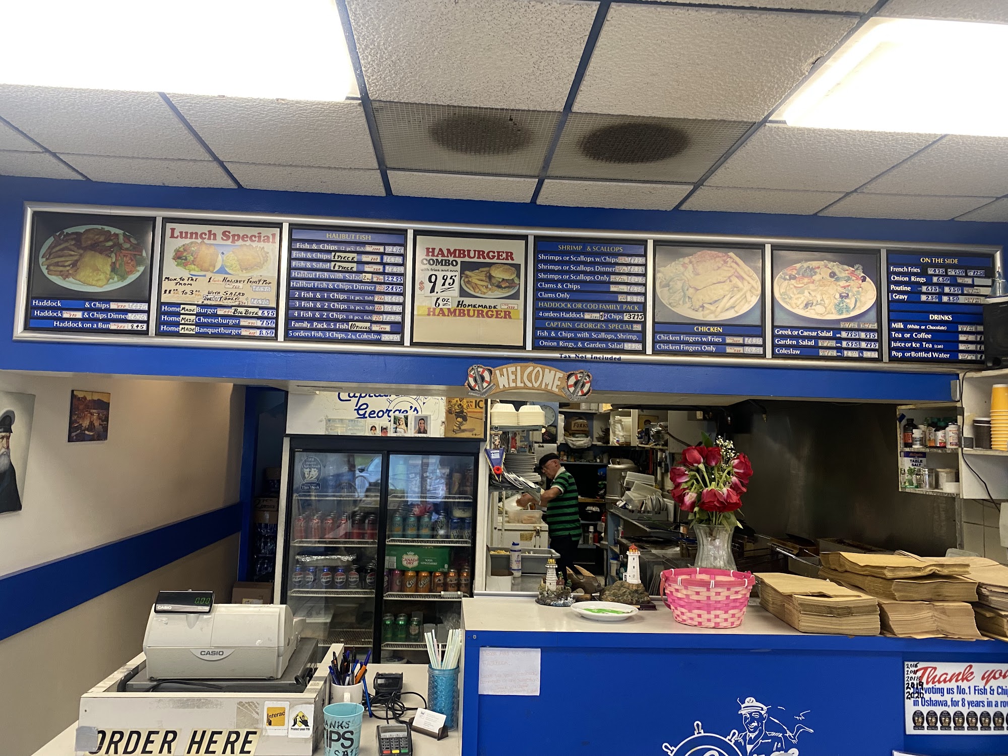 Captain Georges Fish & Chips Menu