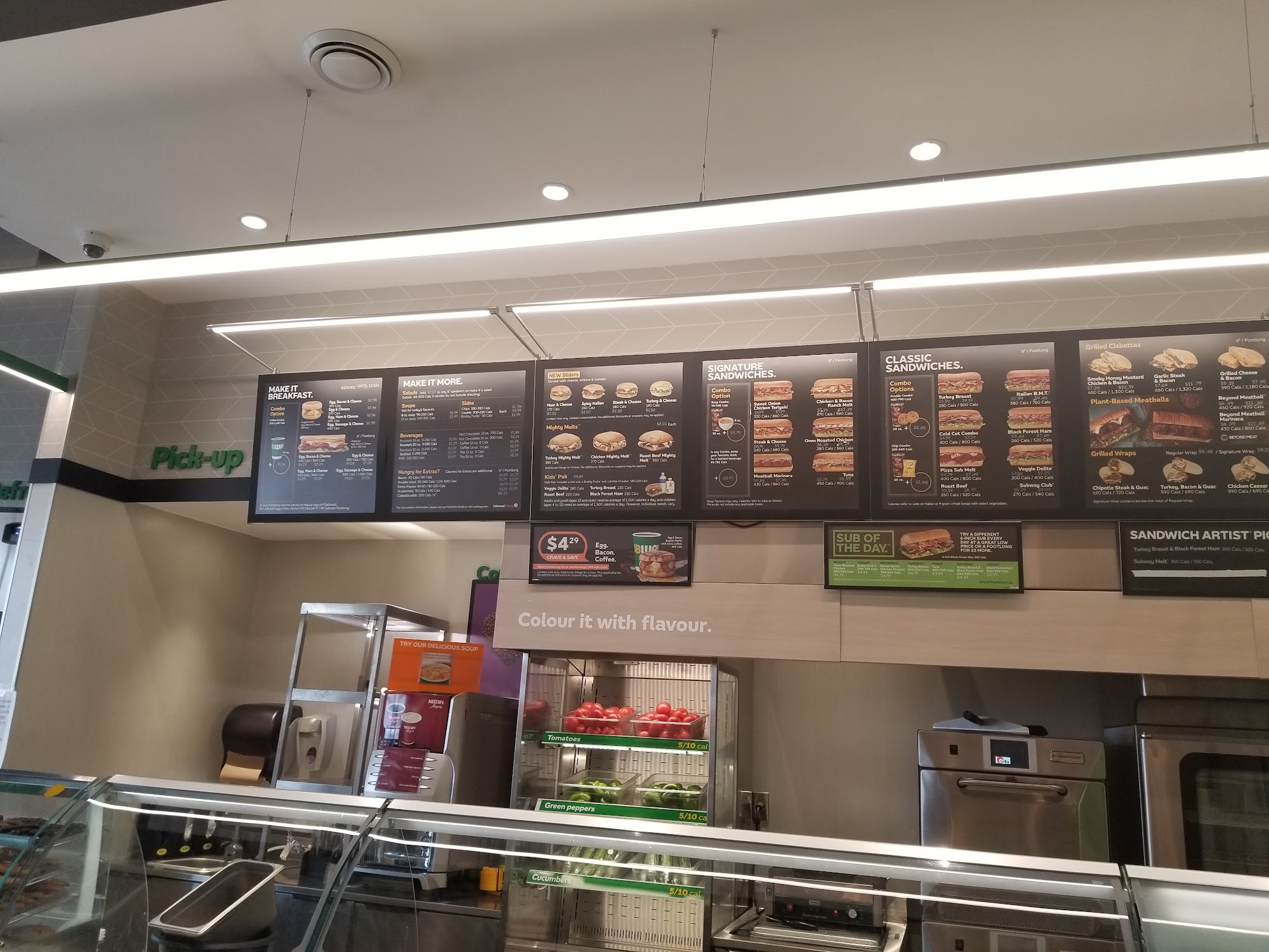 Subway Menu