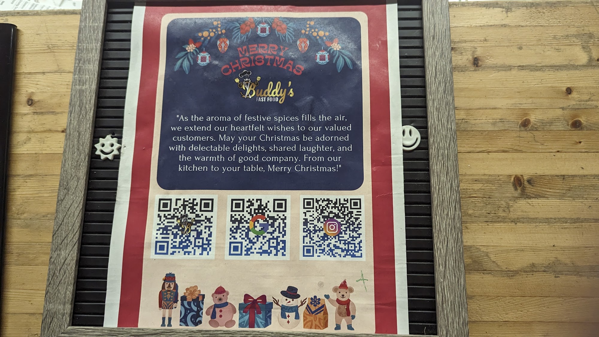 Buddy's Fast Food (Vegetarian Restaurant) Menu