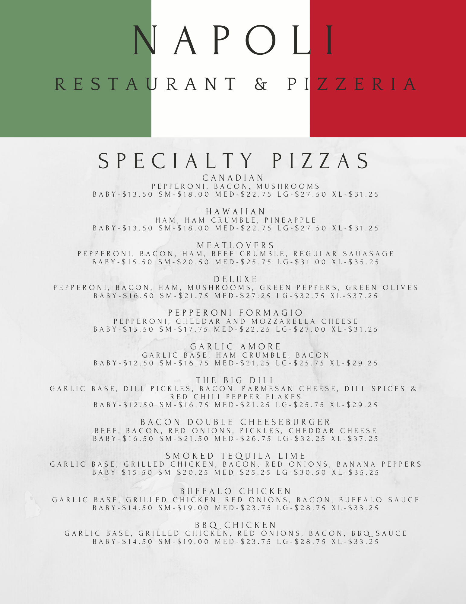 Napoli Pizza 940 Murphy Rd, Sarnia, ON N7S 5C4