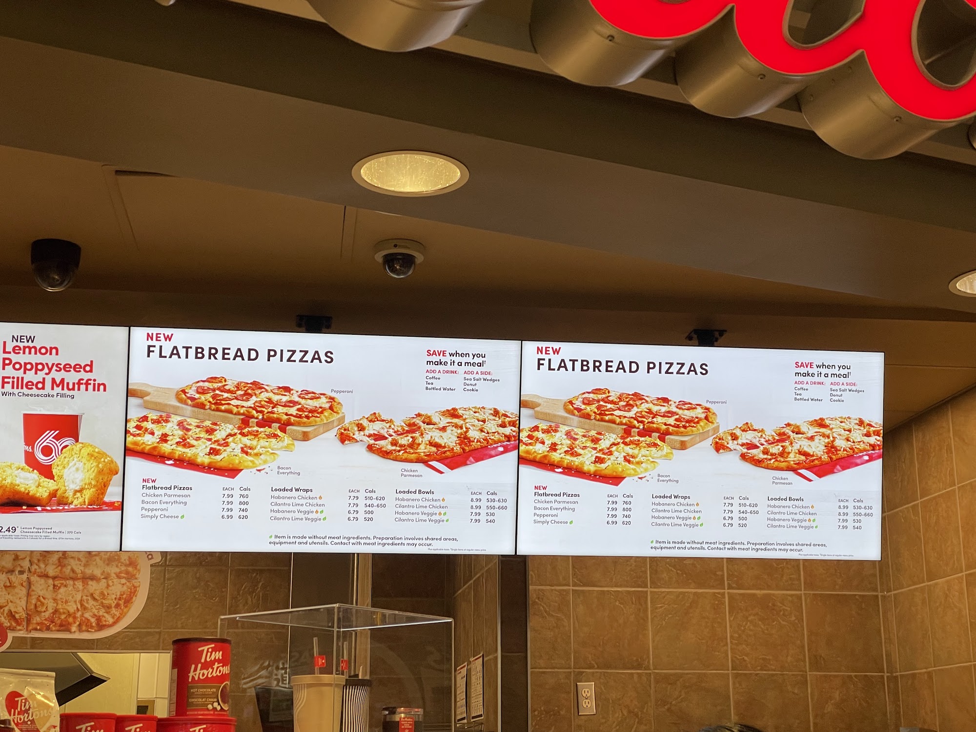Tim Hortons Menu