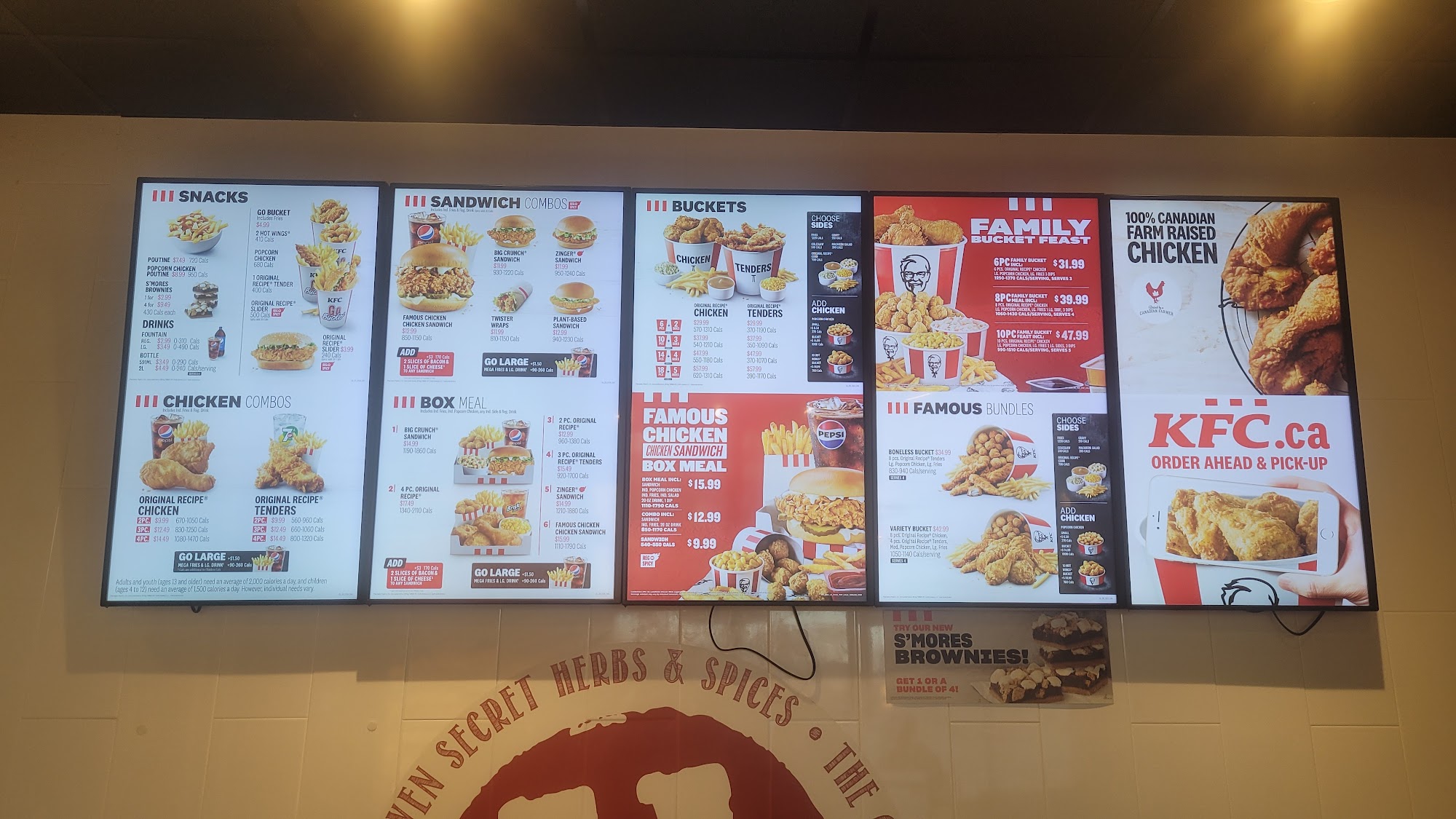 KFC Menu