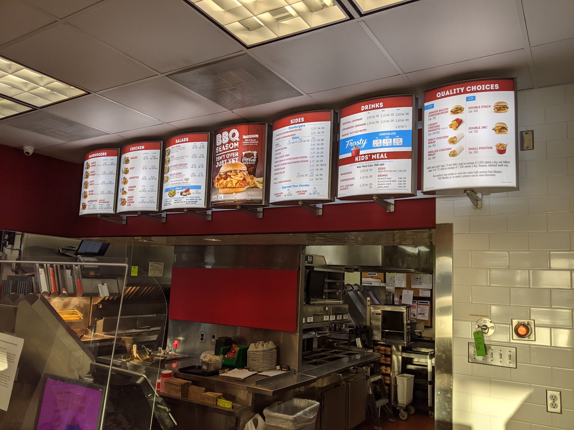 Wendy's Menu