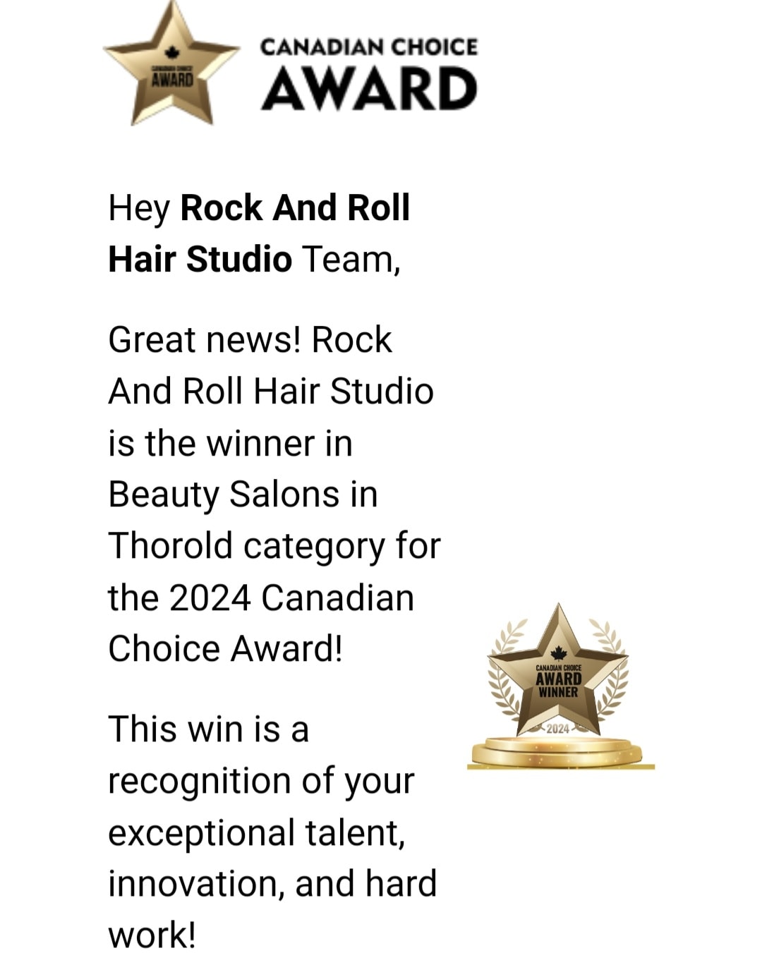 Rock & Roll Hair Studio 46A Front St S, Thorold Ontario L2V 1W8