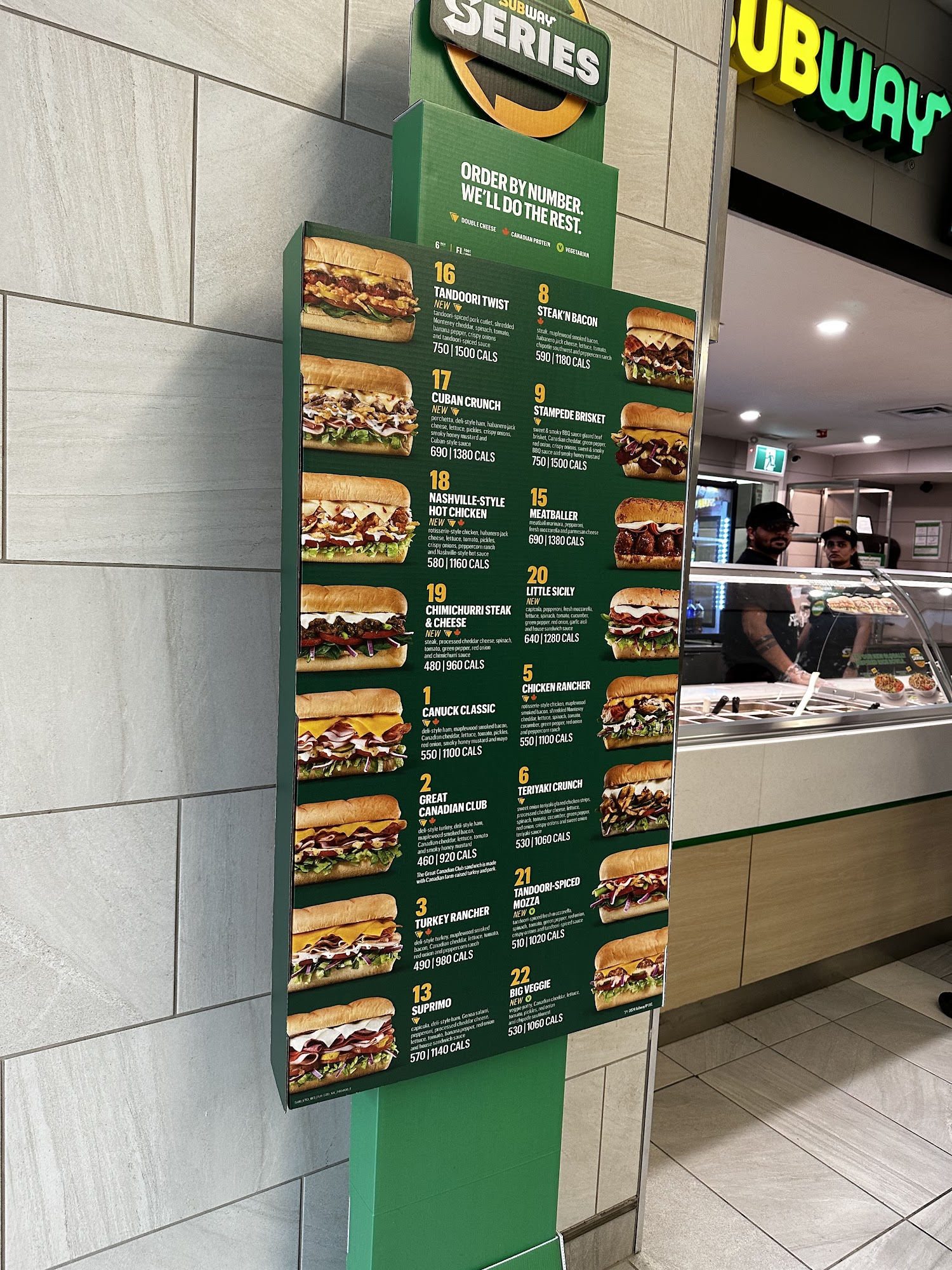 Subway Menu